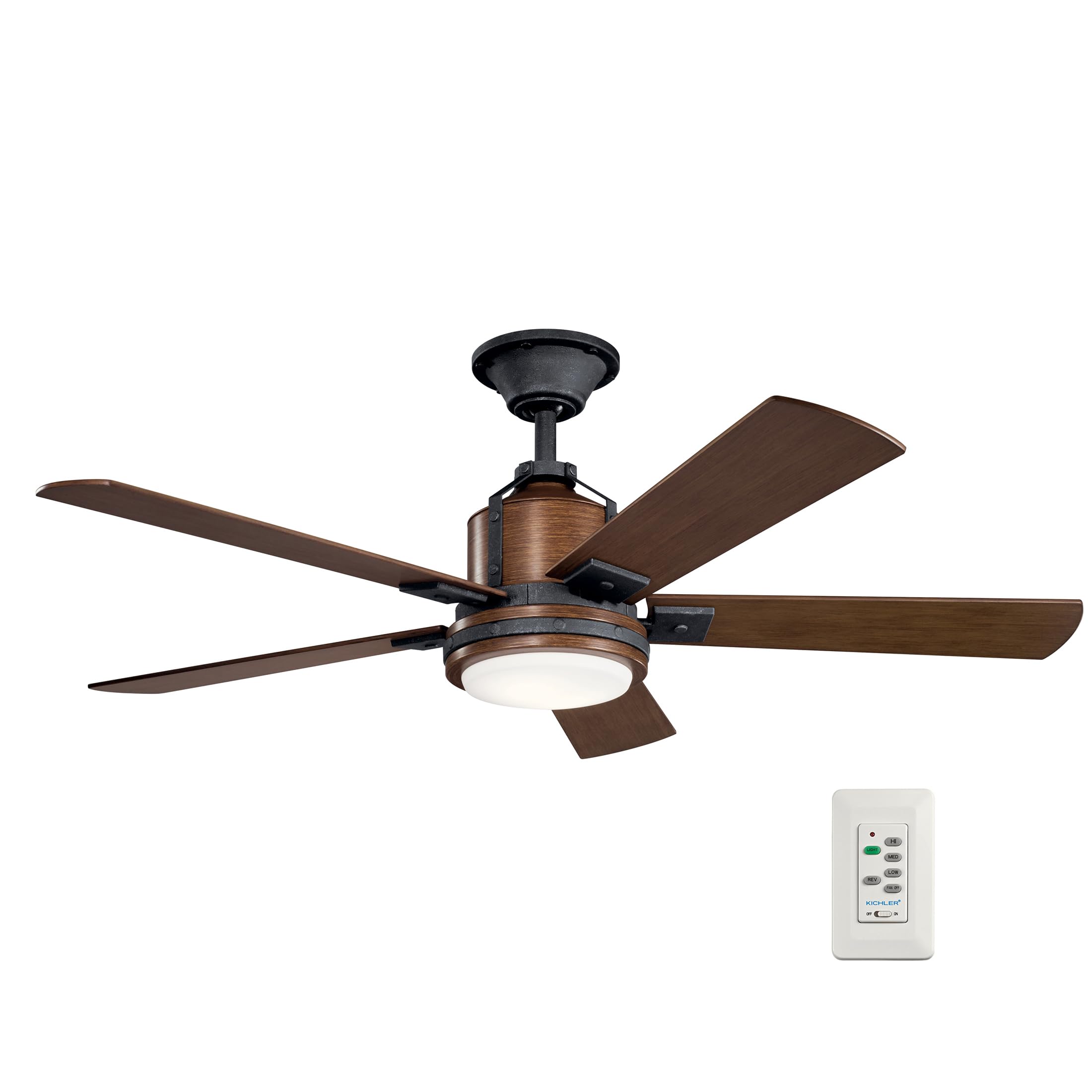 kichler-colerne-52-led-ceiling-fan-with-light-in-distressed-black-vintage-indust image 1