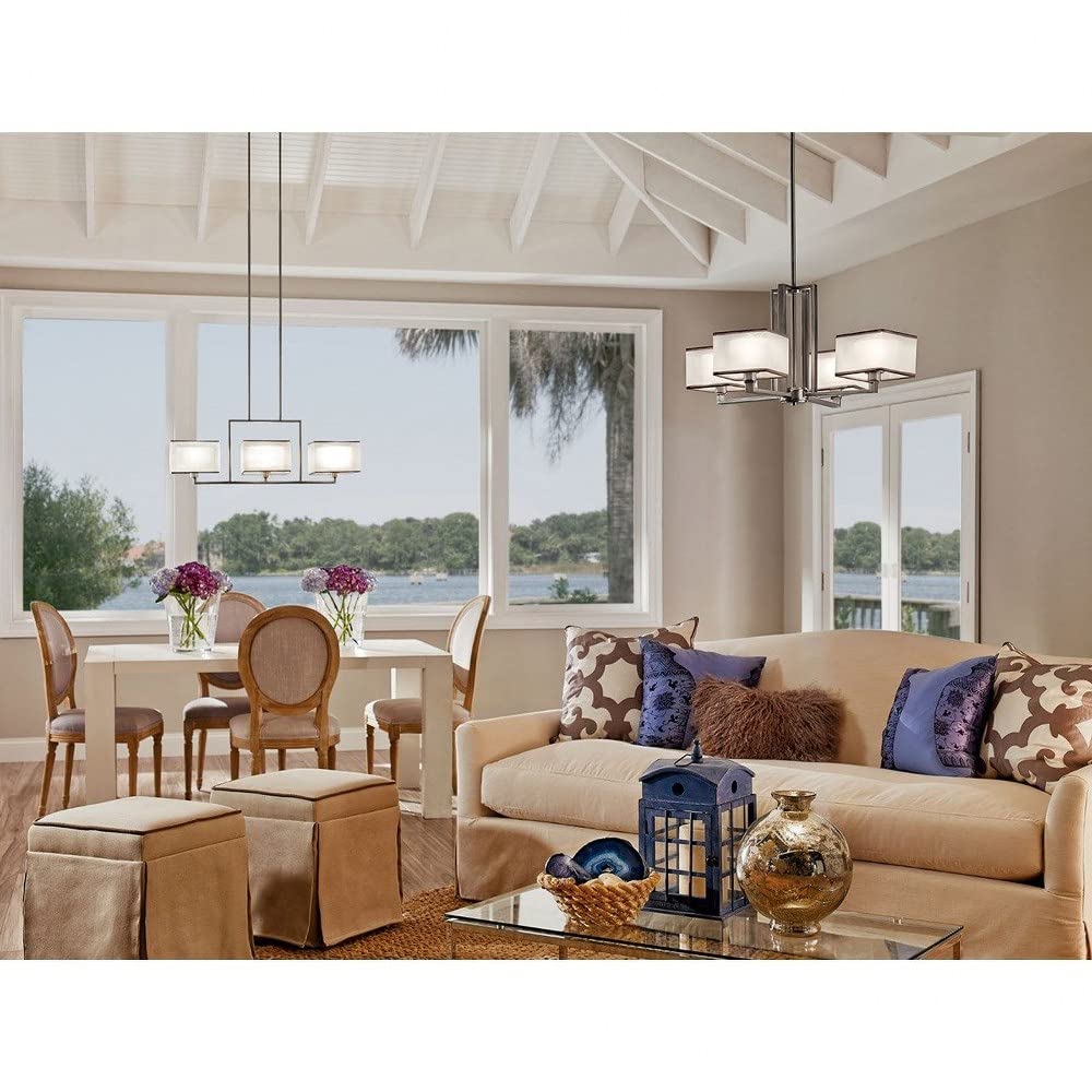 kichler-kailey-3-light-linear-chandelier-in-brushed-nickel-model-43437ni-with-or image 2