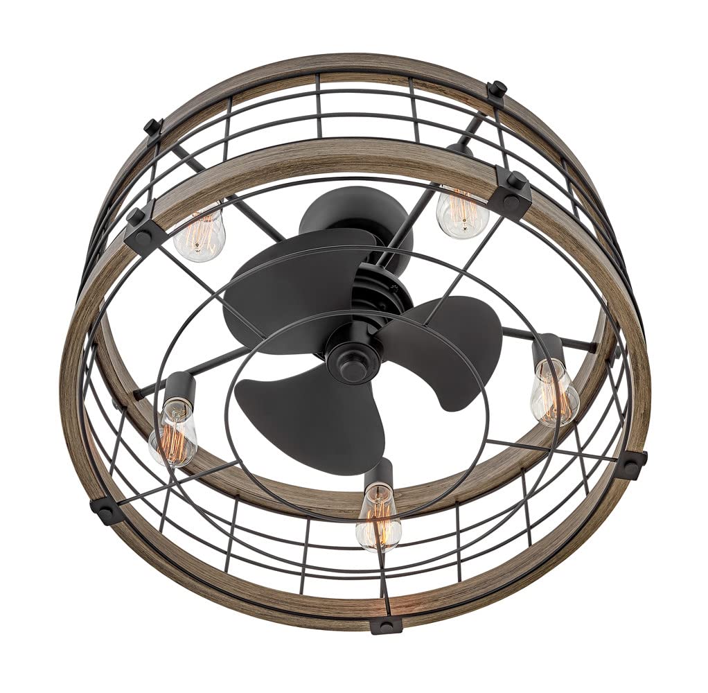 hinkley-bryce-27-led-indoor-smart-fandelier-rustic-semi-flush-fixture-with-14-bl image 6