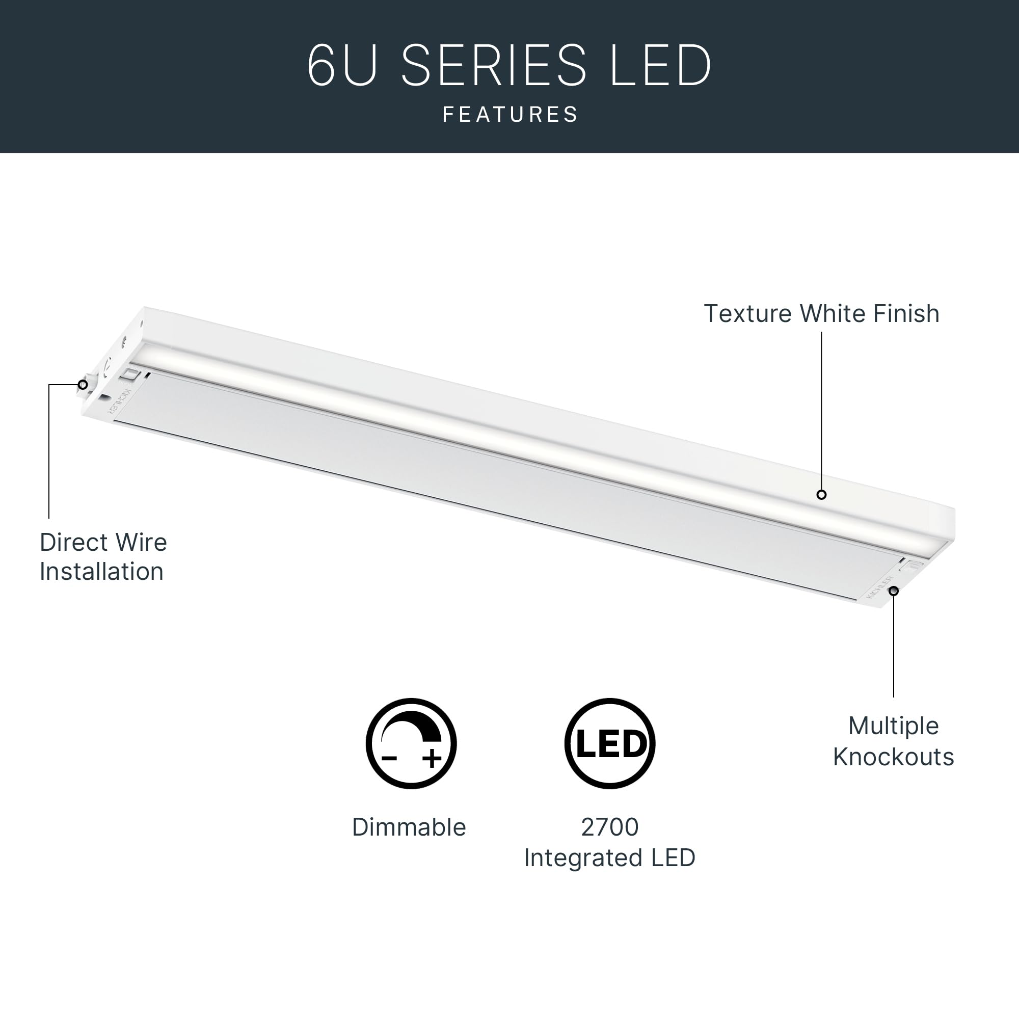 kichler-6u-series-22-120v-led-under-cabinet-light-in-white-2700k-3000k-selectabl image 3