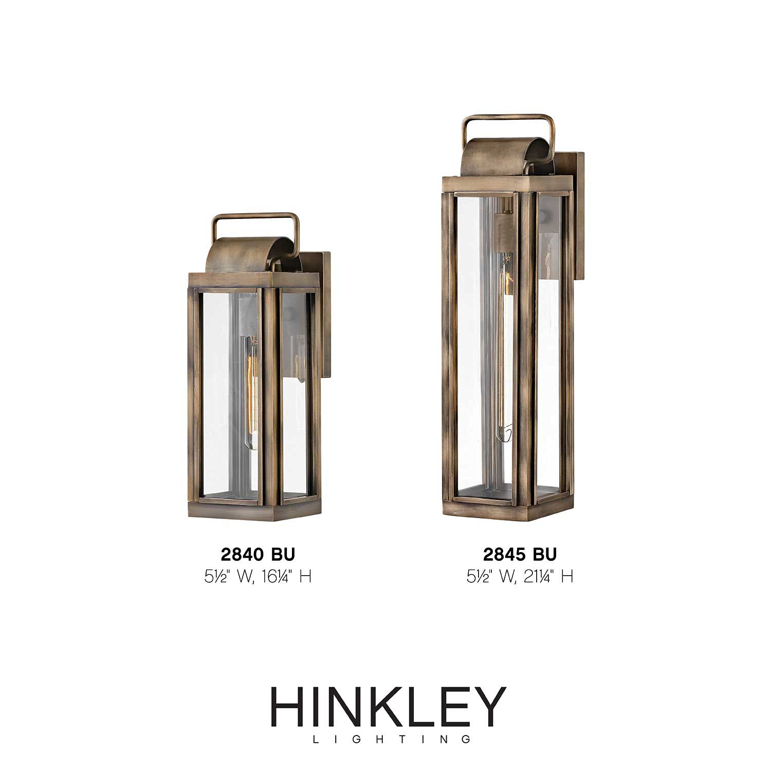 hinkley-sag-harbor-one-light-outdoor-small-wall-lantern-burnished-bronze-with-cl image 6
