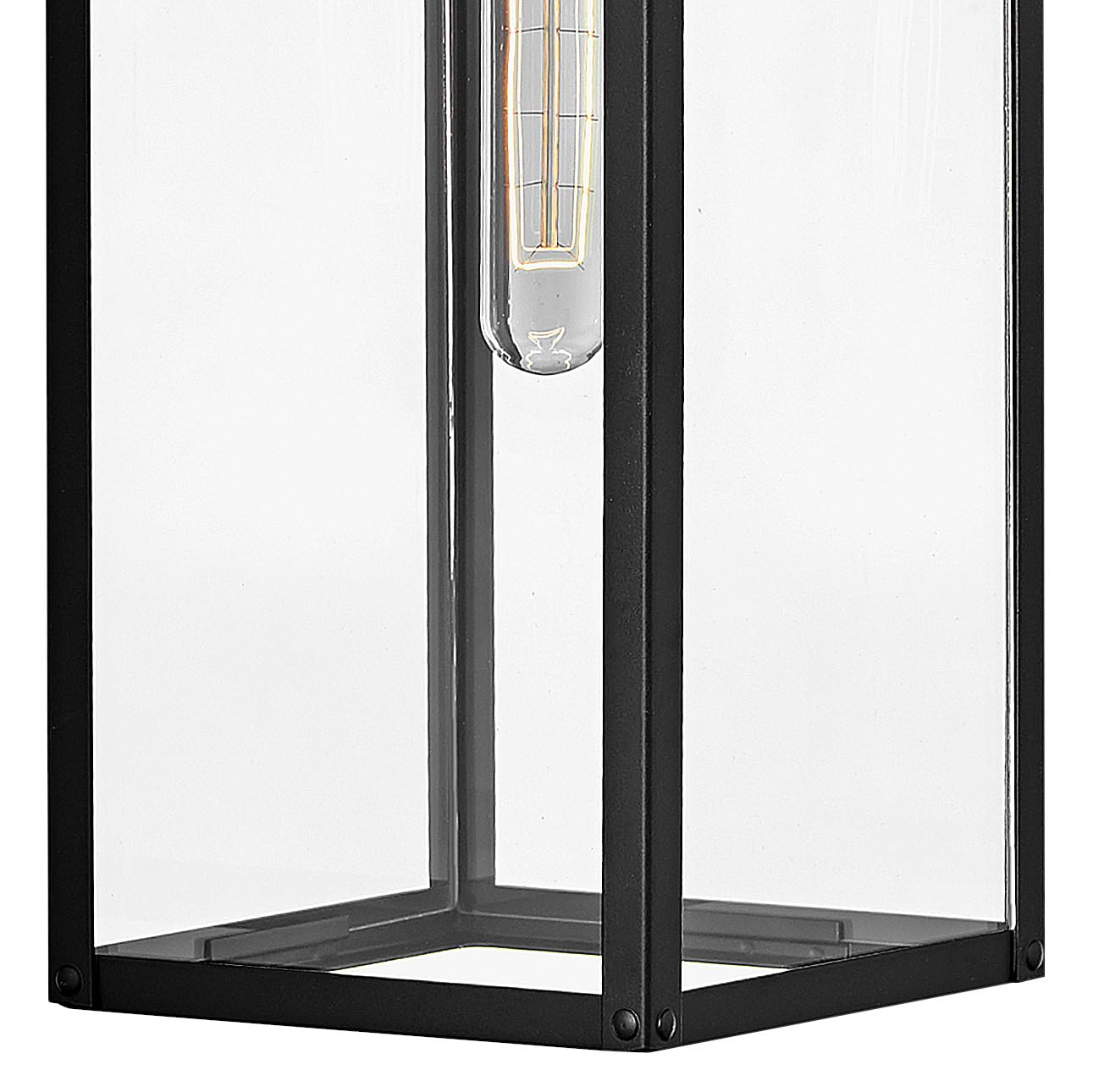 hinkley-max-2594bk-medium-outdoor-wall-mount-lantern-hand-welded-aluminum-frame- image 5