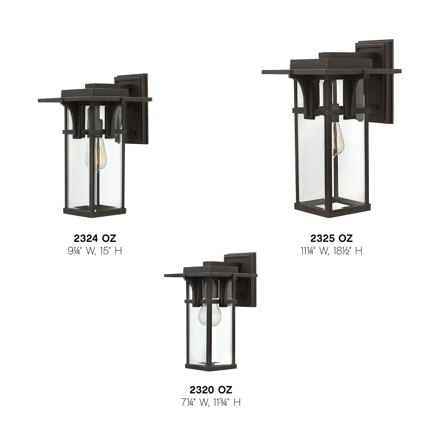 hinkley-manhattan-single-light-outdoor-wall-mount-lantern-aluminum-clear-beveled image 8