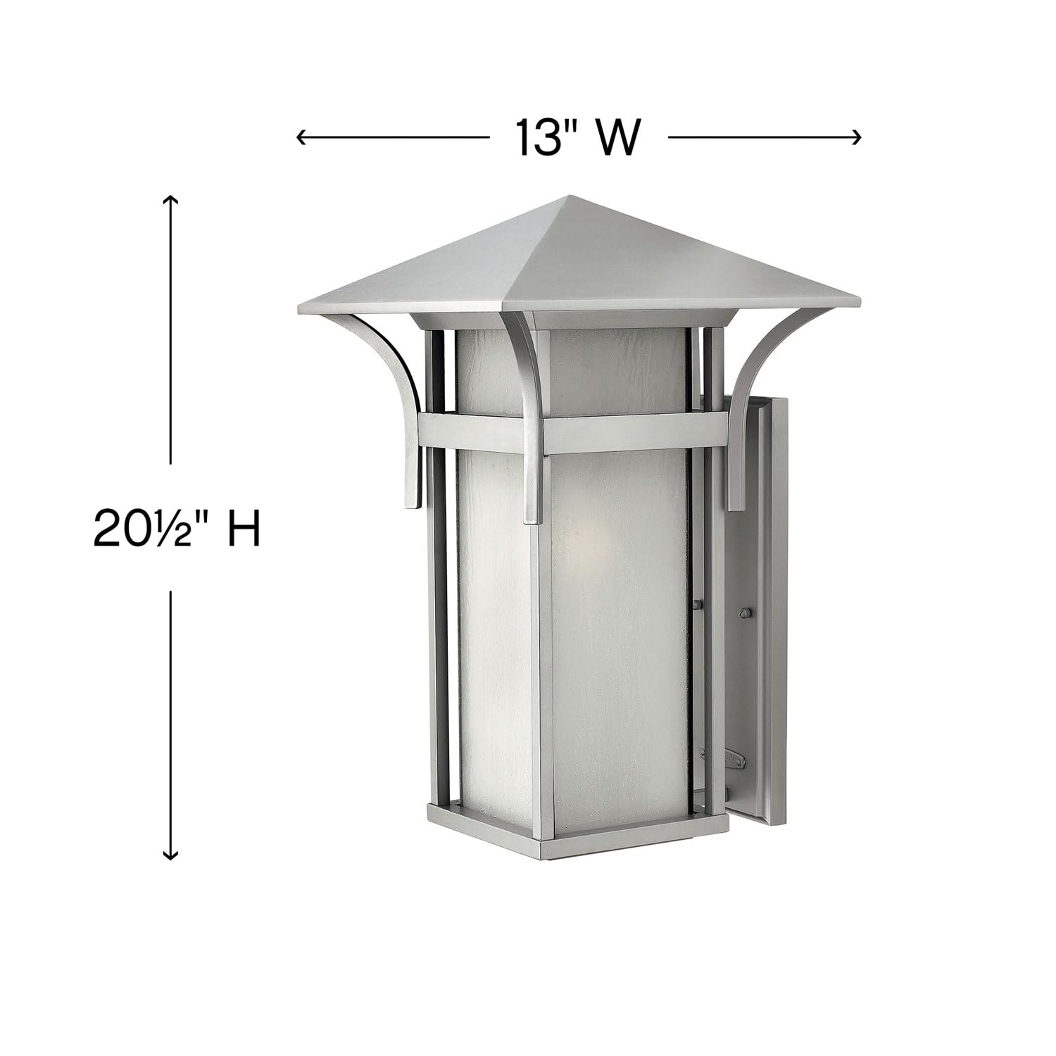 hinkley-2579tt-harbor-outdoor-wall-lantern-powder-coat-nickel-bronze-silver-fini image 2