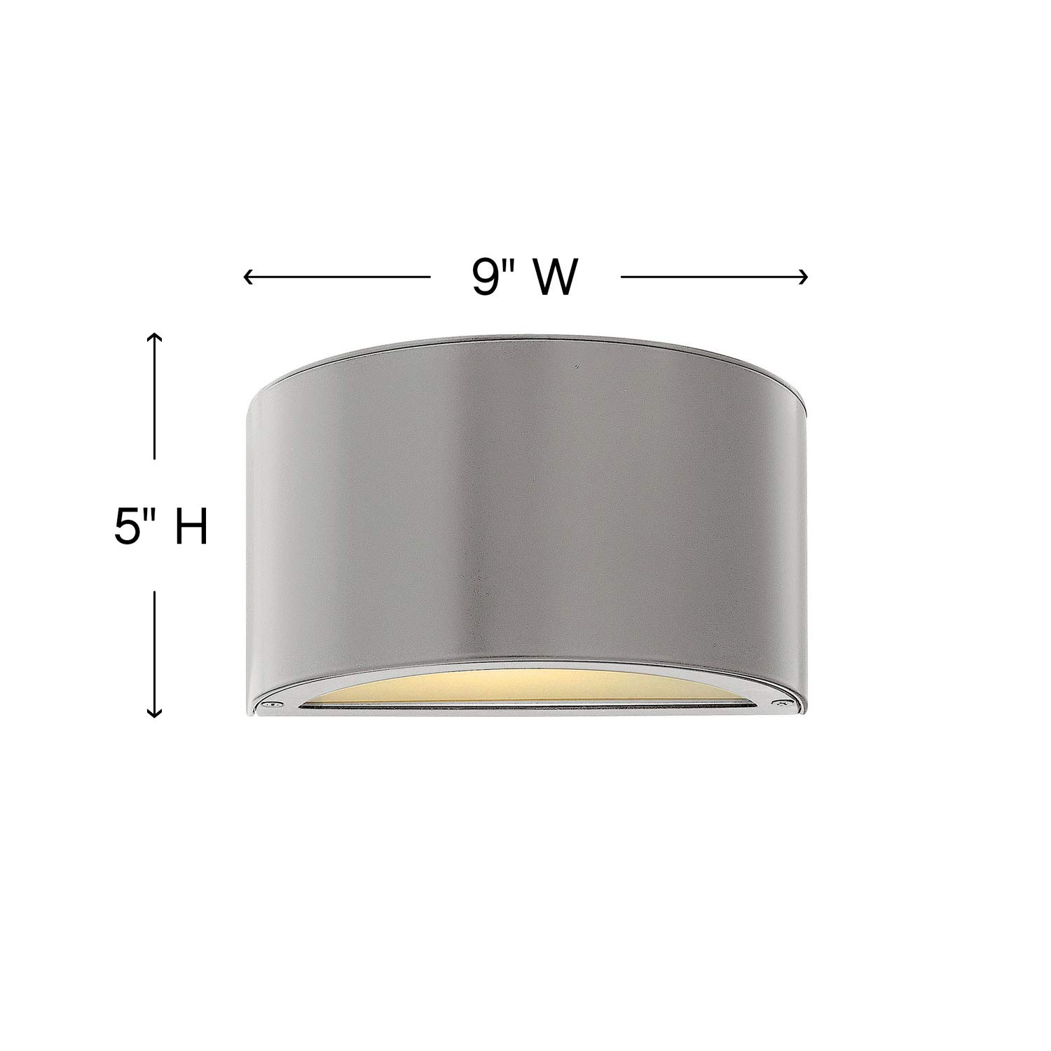 hinkley-luna-extra-small-wall-mount-up-down-outdoor-lantern-integrated-led-titan image 2