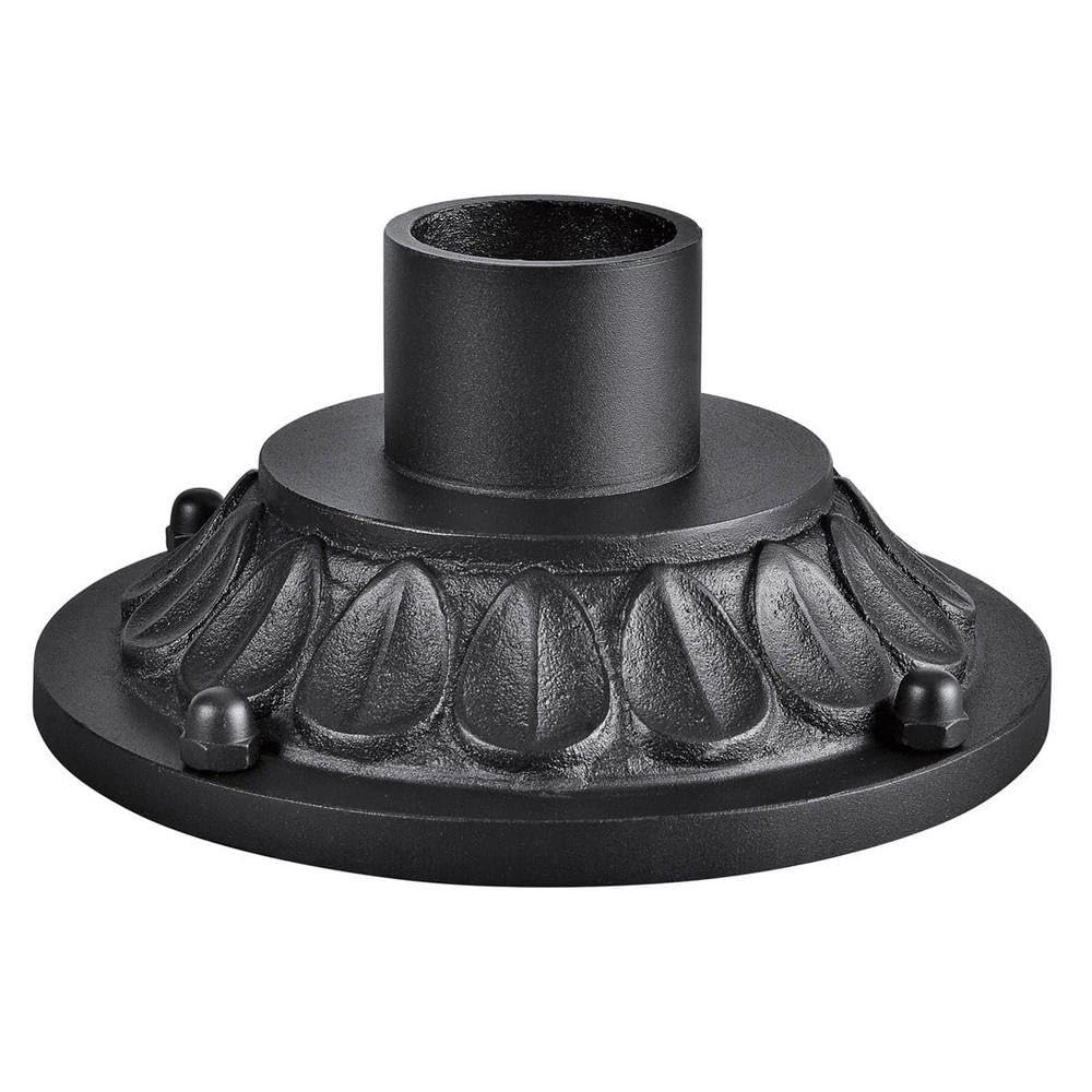 kichler-9540bkt-pier-mount-accessory-textured-black-10-x-4-75-cast-aluminum image 1