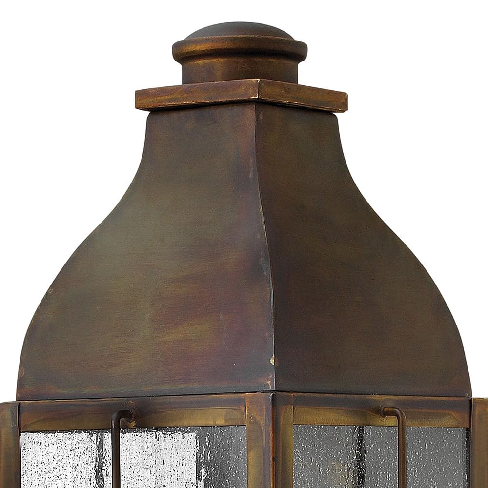 hinkley-bingham-medium-wall-mount-outdoor-lantern-with-sienna-finish-clear-seedy image 3
