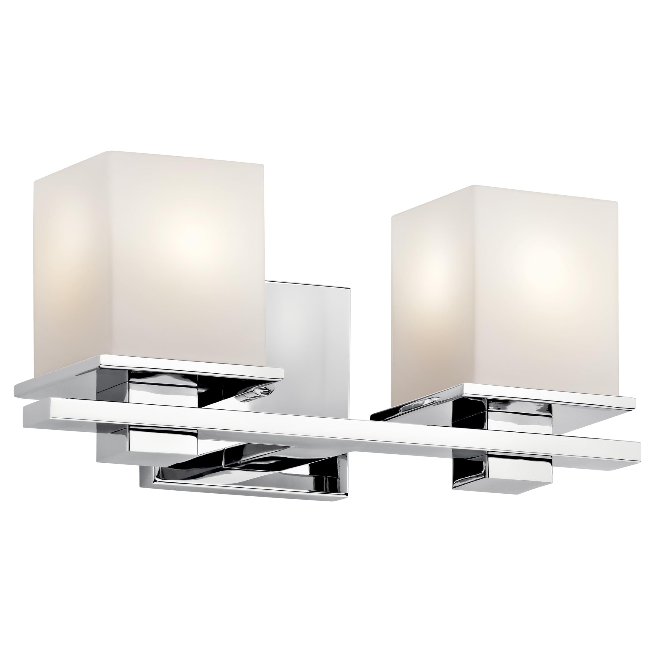 kichler-tully-2-light-chrome-bathroom-vanity-light-model-45150ch-with-satin-etch image 1