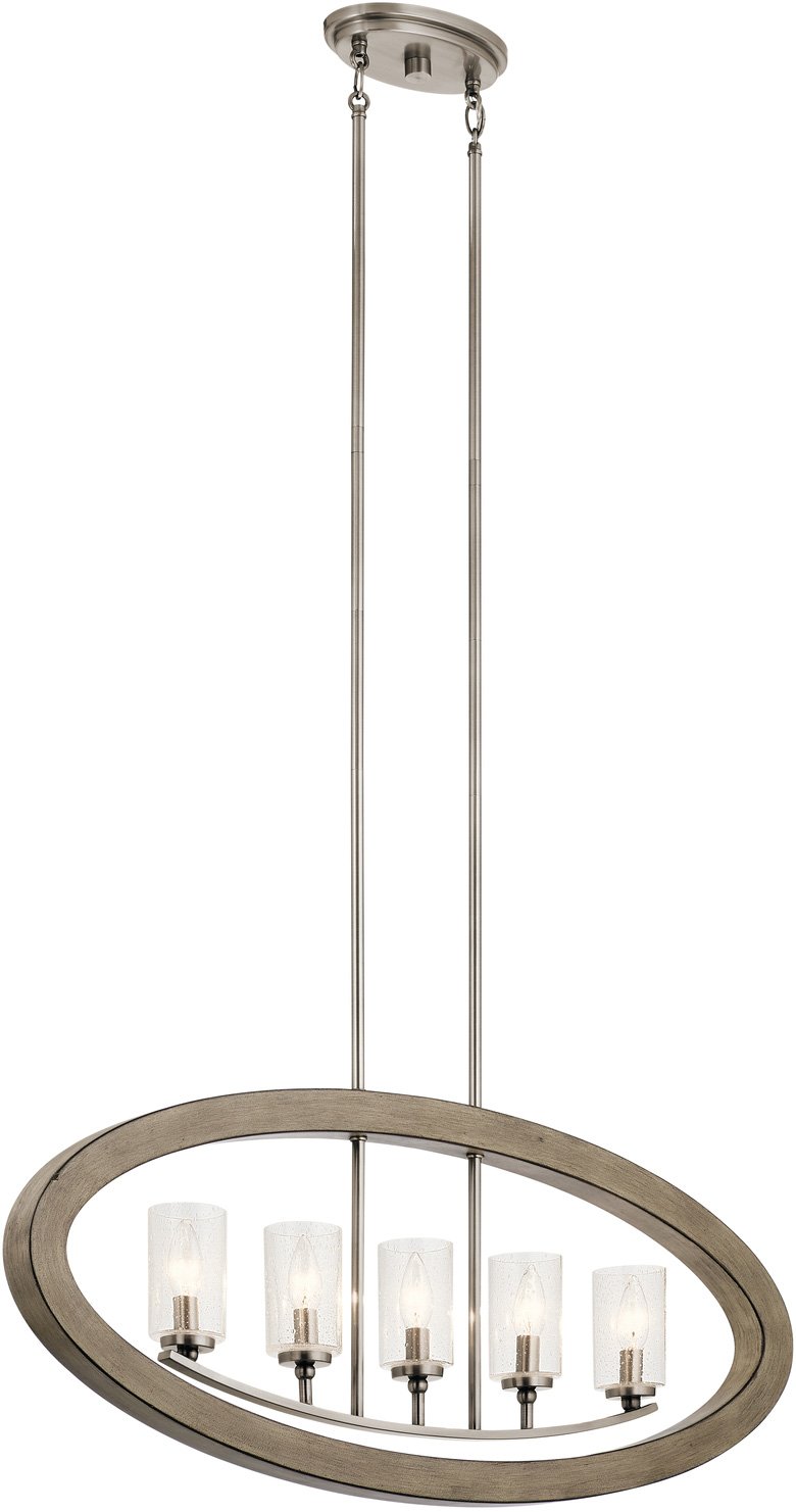 kichler-grand-bank-43186dag-five-light-linear-chandelier-in-distressed-antique-g image 1