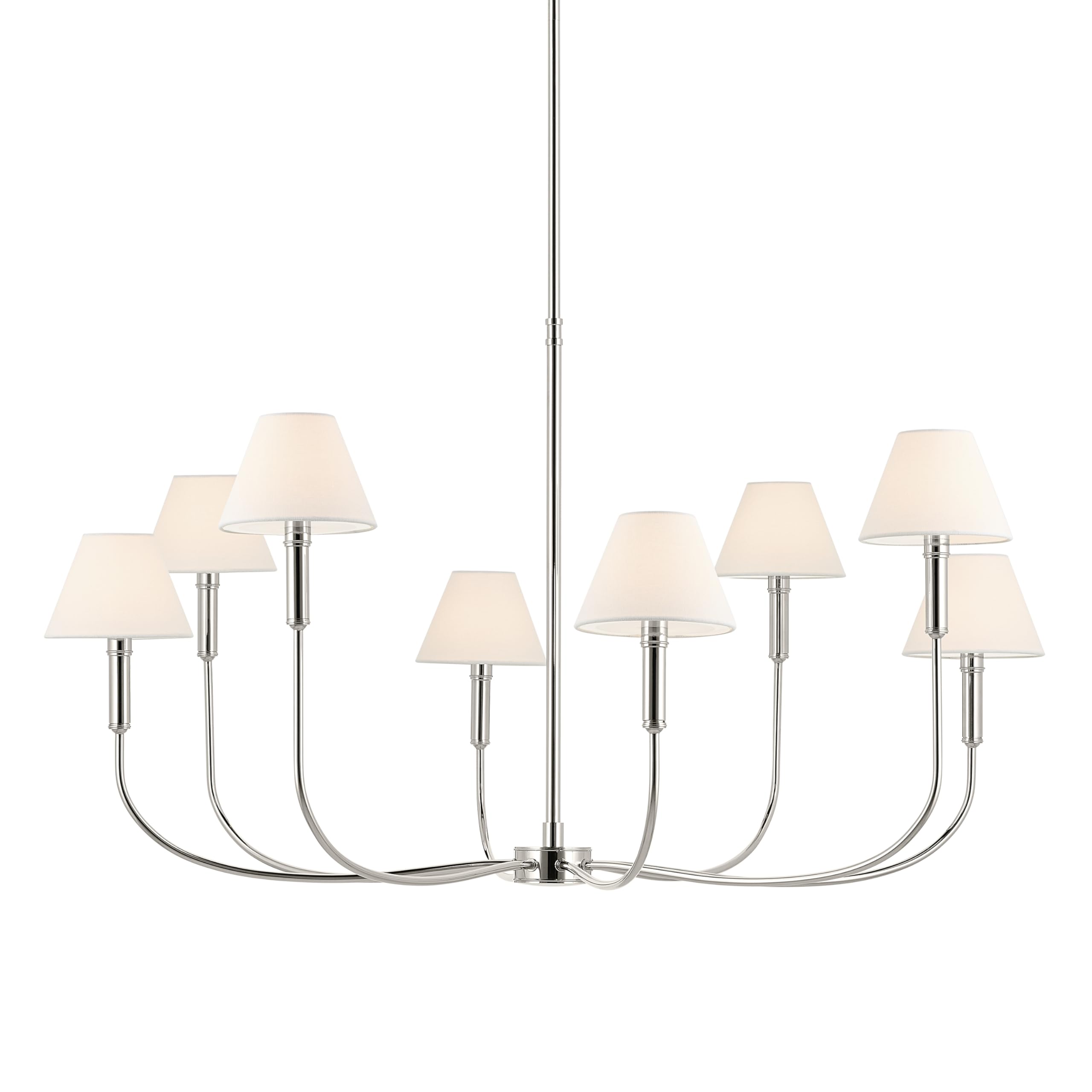 kichler-eadie-52769pn-8-light-traditional-chandelier-in-polished-nickel image 2