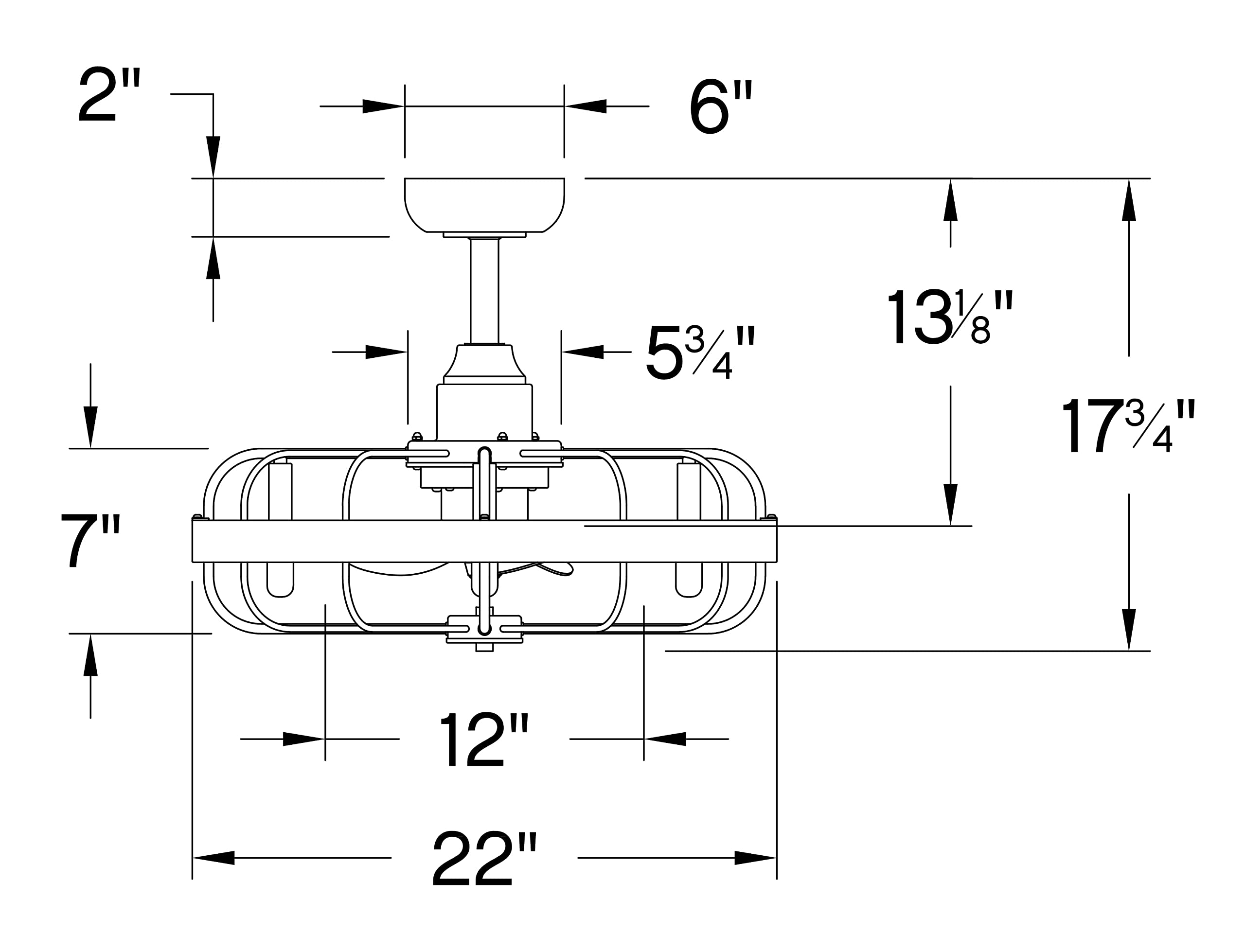 hinkley-eli-22-led-indoor-smart-fandelier-semi-flush-fixture-with-3-speed-motor- image 4