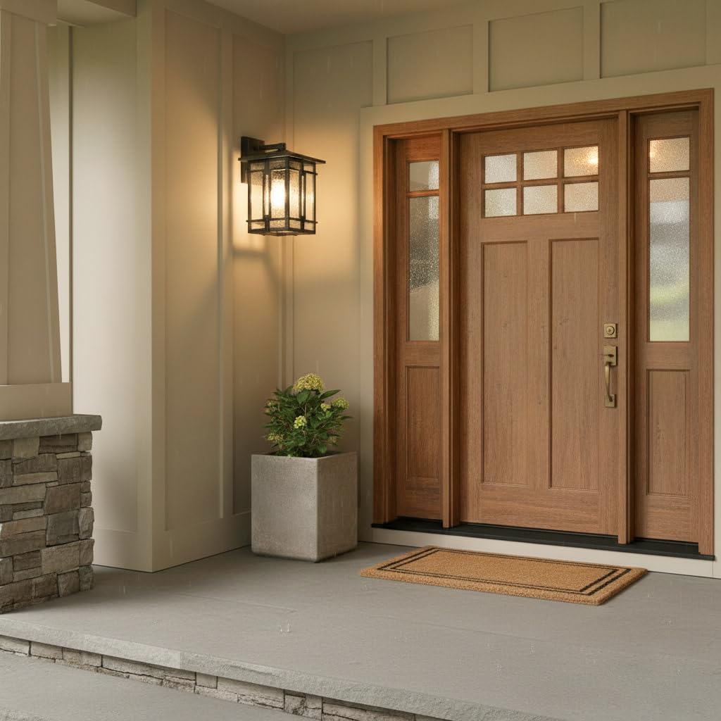 hinkley-tucker-one-light-small-outdoor-wall-fixture-museum-black-rustic-lodge image 2