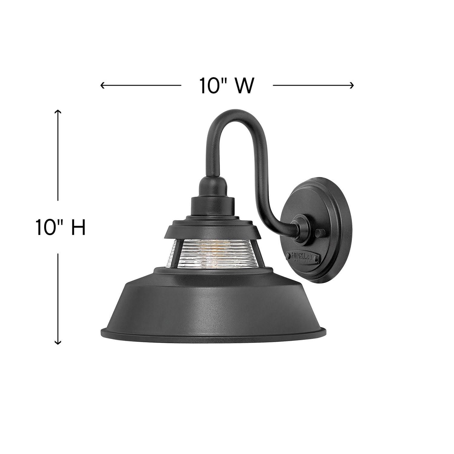 hinkley-troyer-1194bk-small-outdoor-wall-mount-lantern-gooseneck-arm-black-farmh image 3