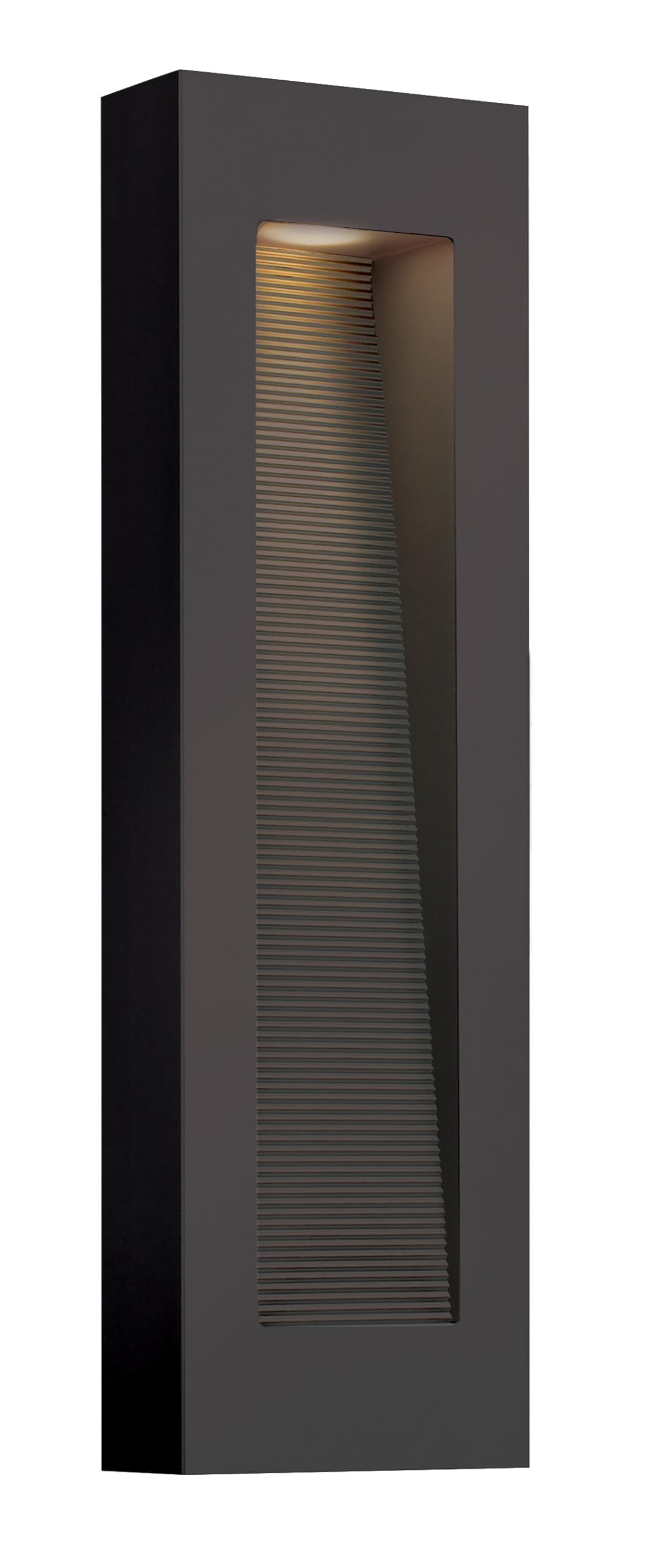 hinkley-luna-medium-wall-mount-outdoor-lantern-integrated-led-rectangle-bronze image 7