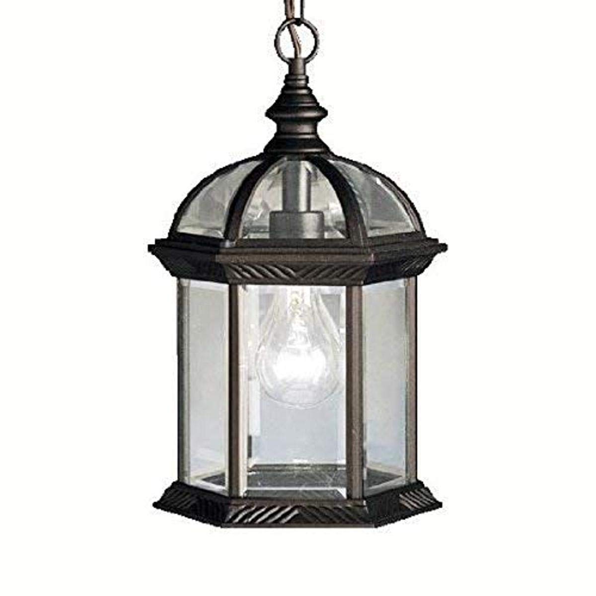 kichler-barrie-1-light-outdoor-pendant-black-clear-beveled-glass image 1