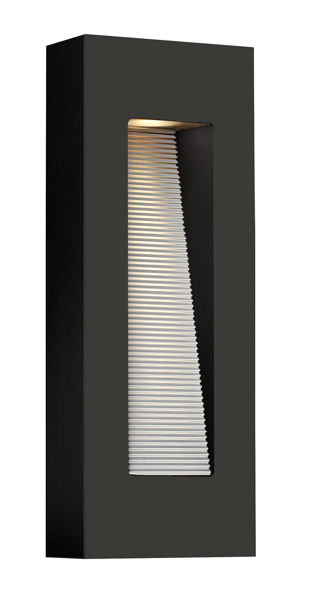 hinkley-luna-medium-wall-mount-outdoor-lantern-integrated-led-rectangle-bronze image 5