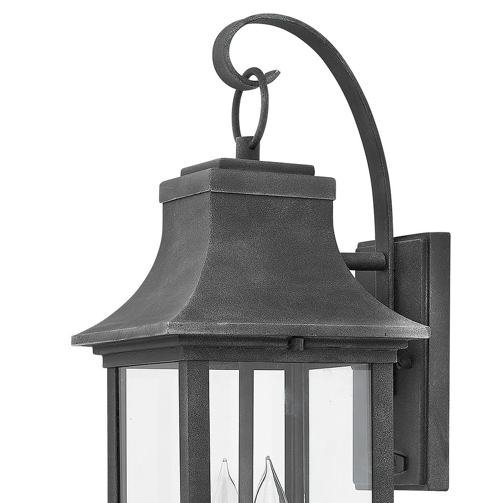 hinkley-adair-20-2-light-led-outdoor-wall-lantern-aged-zinc-with-heritage-brass- image 3