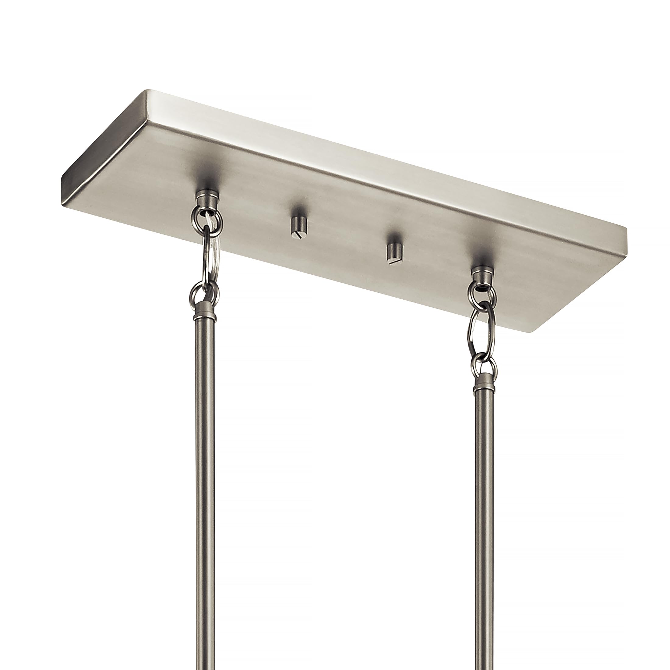 kichler-crosby-5-light-linear-chandelier-in-brushed-nickel-43995ni-for-dining-ro image 7
