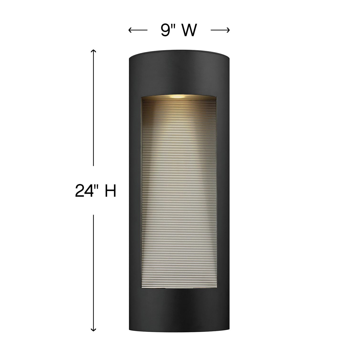 hinkley-luna-large-wall-mount-outdoor-lantern-aluminum-etched-glass-lens-ada-dar image 2