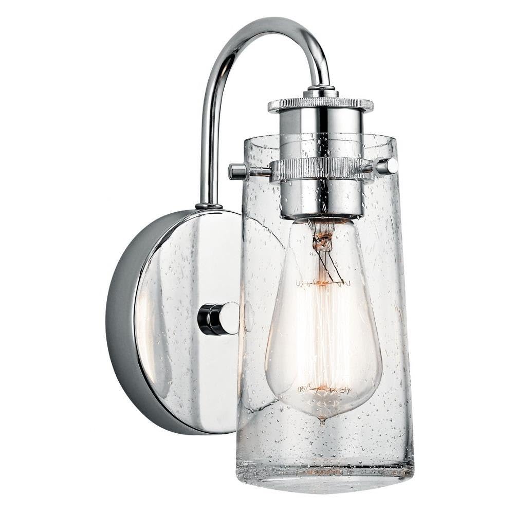 kichler-braelyn-wall-sconce-olde-bronze-clear-seeded-glass-1-light-model-45457oz image 8