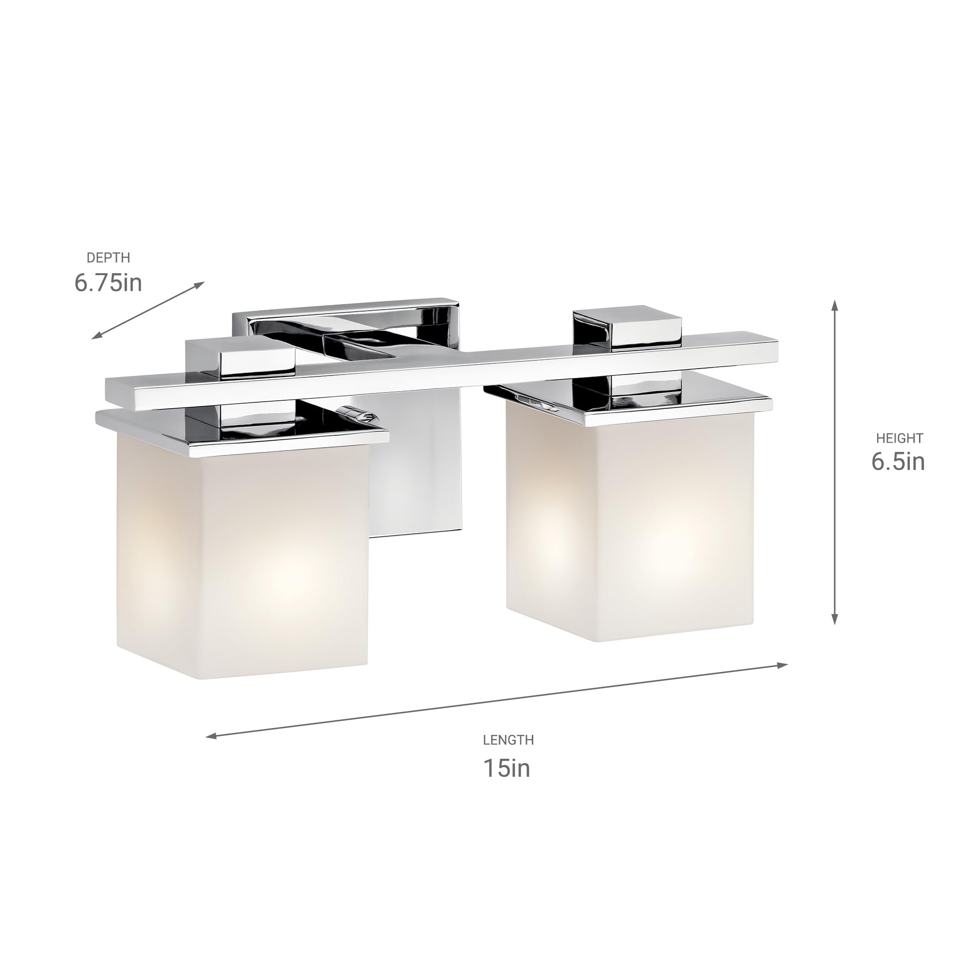 kichler-tully-2-light-chrome-bathroom-vanity-light-model-45150ch-with-satin-etch image 8