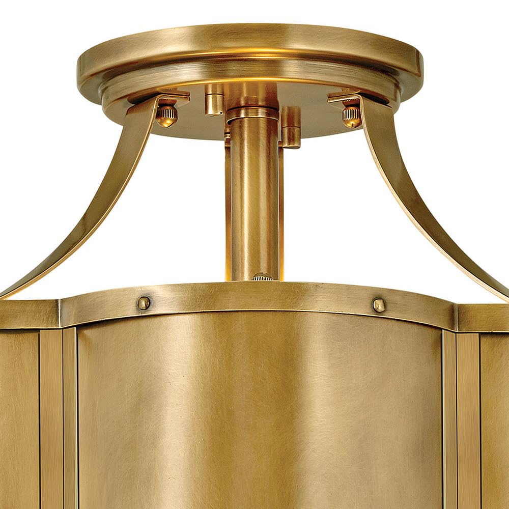hinkley-chance-two-light-semi-flush-mount-heritage-brass-traditional-drum-style image 5