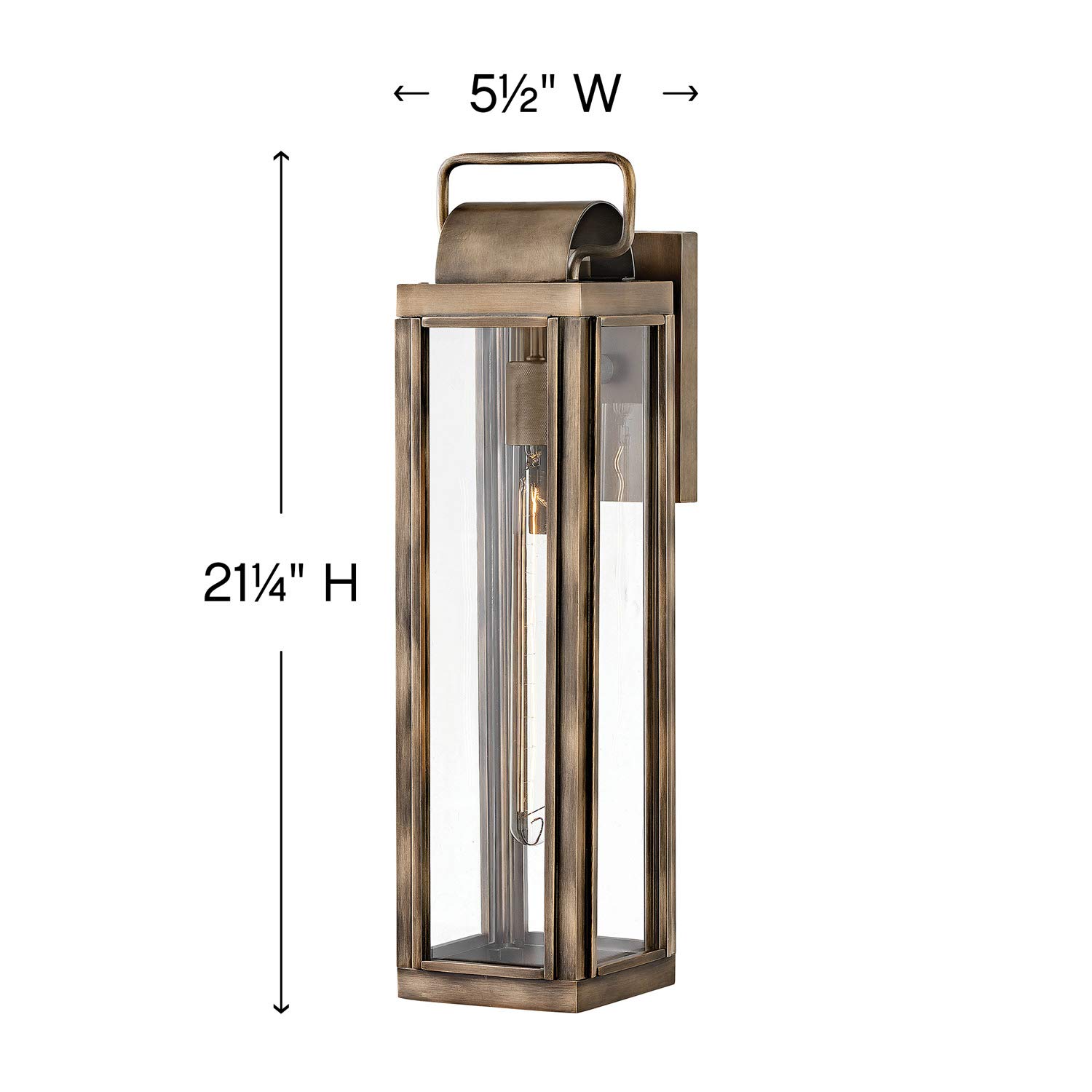 hinkley-sag-harbor-one-light-5w-med-led-outdoor-large-wall-mount-lantern-burnish image 2
