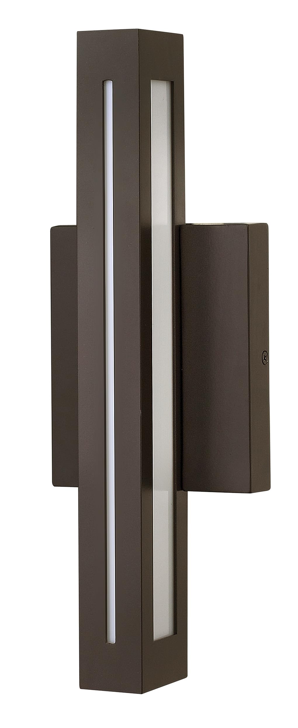 hinkley-vue-small-outdoor-wall-mount-15w-integrated-led-bronze-contemporary image 1