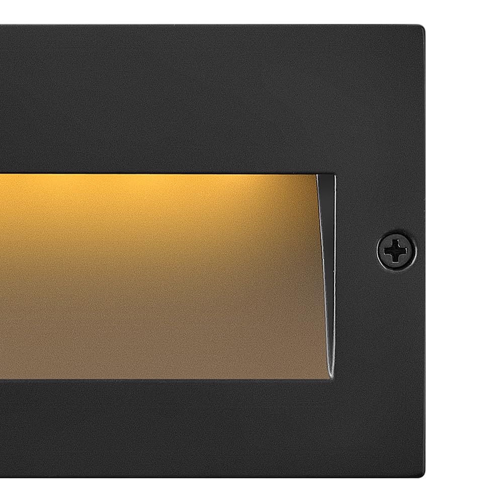 hinkley-taper-12v-integrated-led-wide-horizontal-step-light-aluminum-etched-glas image 8