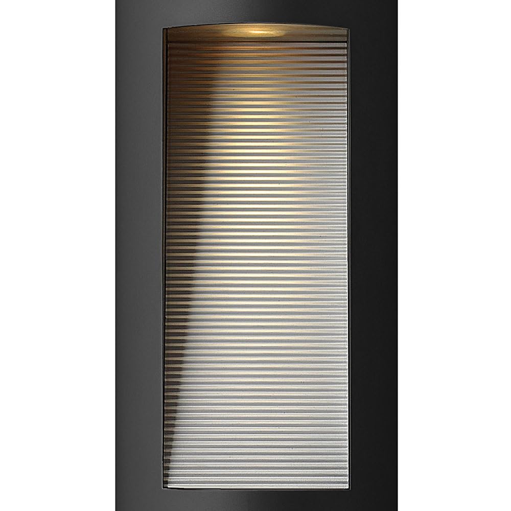 hinkley-luna-medium-wall-mount-outdoor-lantern-half-moon-satin-black-finish-ada- image 6