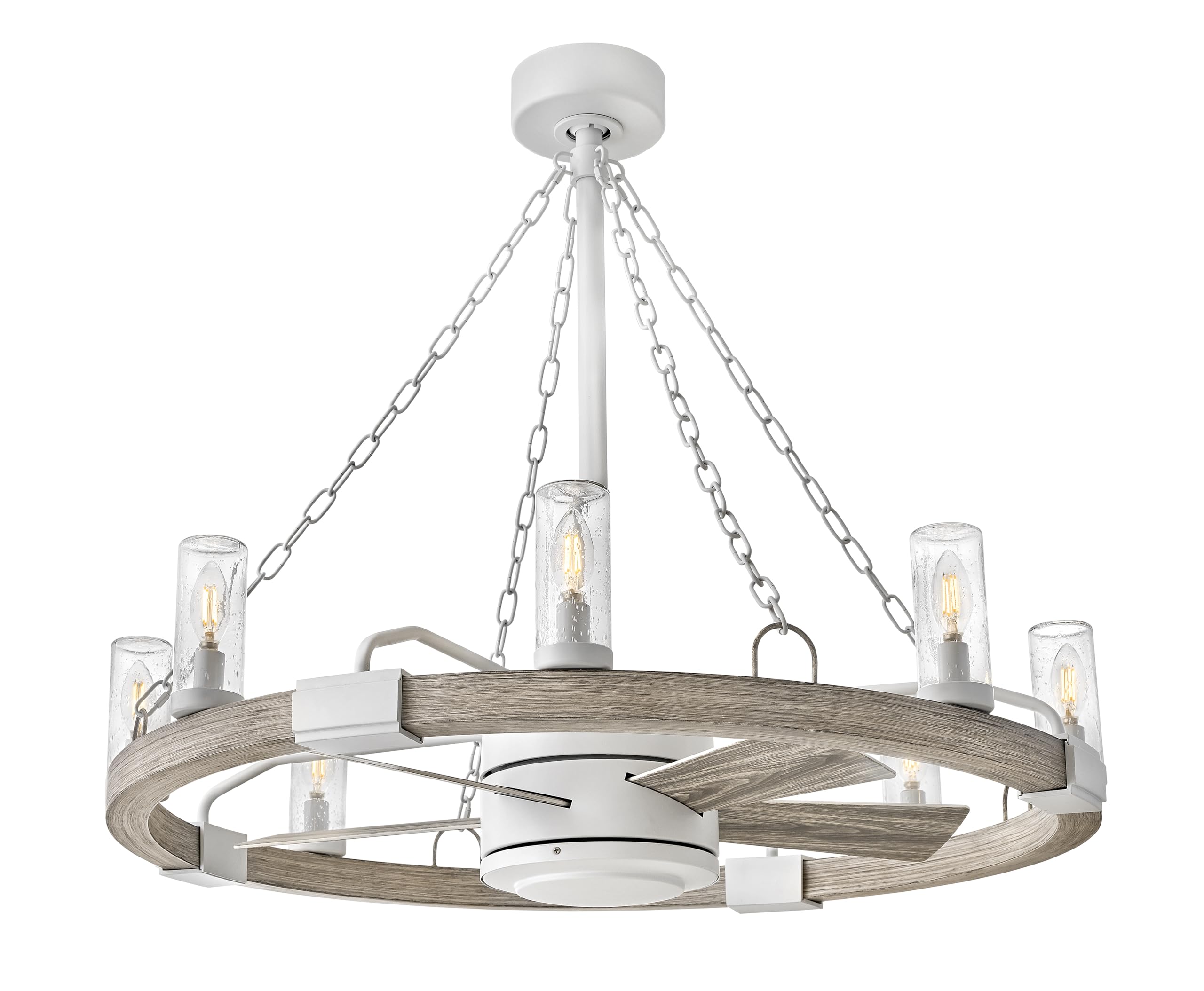 hinkley-sawyer-36-led-indoor-outdoor-smart-fandelier-matte-white-weathered-wood- image 4