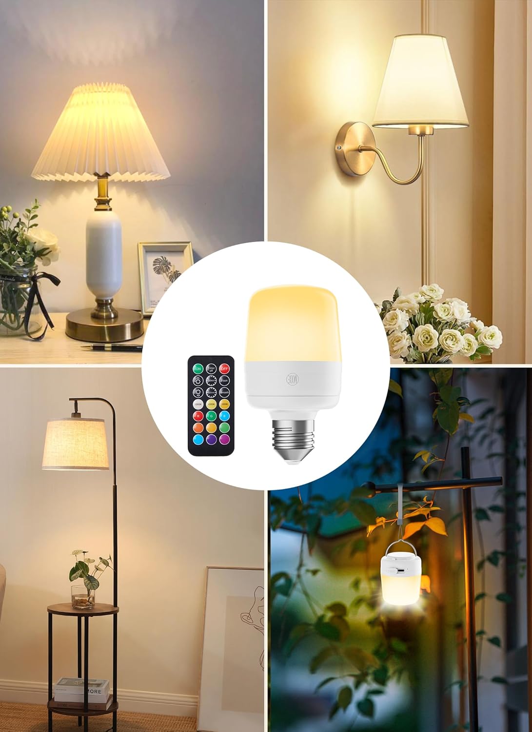 brightown-2-pack-e26-rechargeable-2300mah-light-bulbs-with-remote-timer-12-color image 8