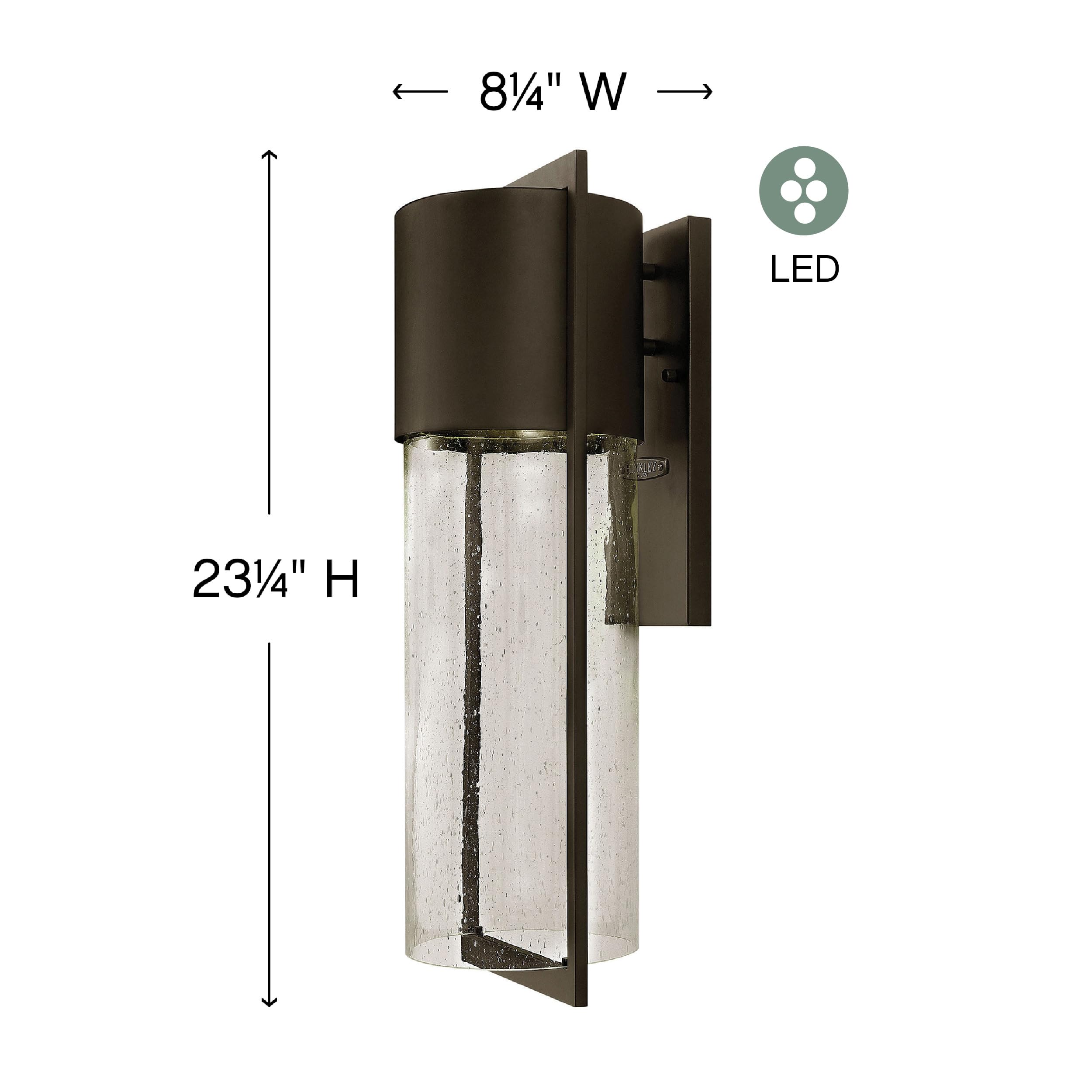 hinkley-shelter-1325kz-led-outdoor-wall-light-buckeye-bronze-integrated-14w-led- image 2