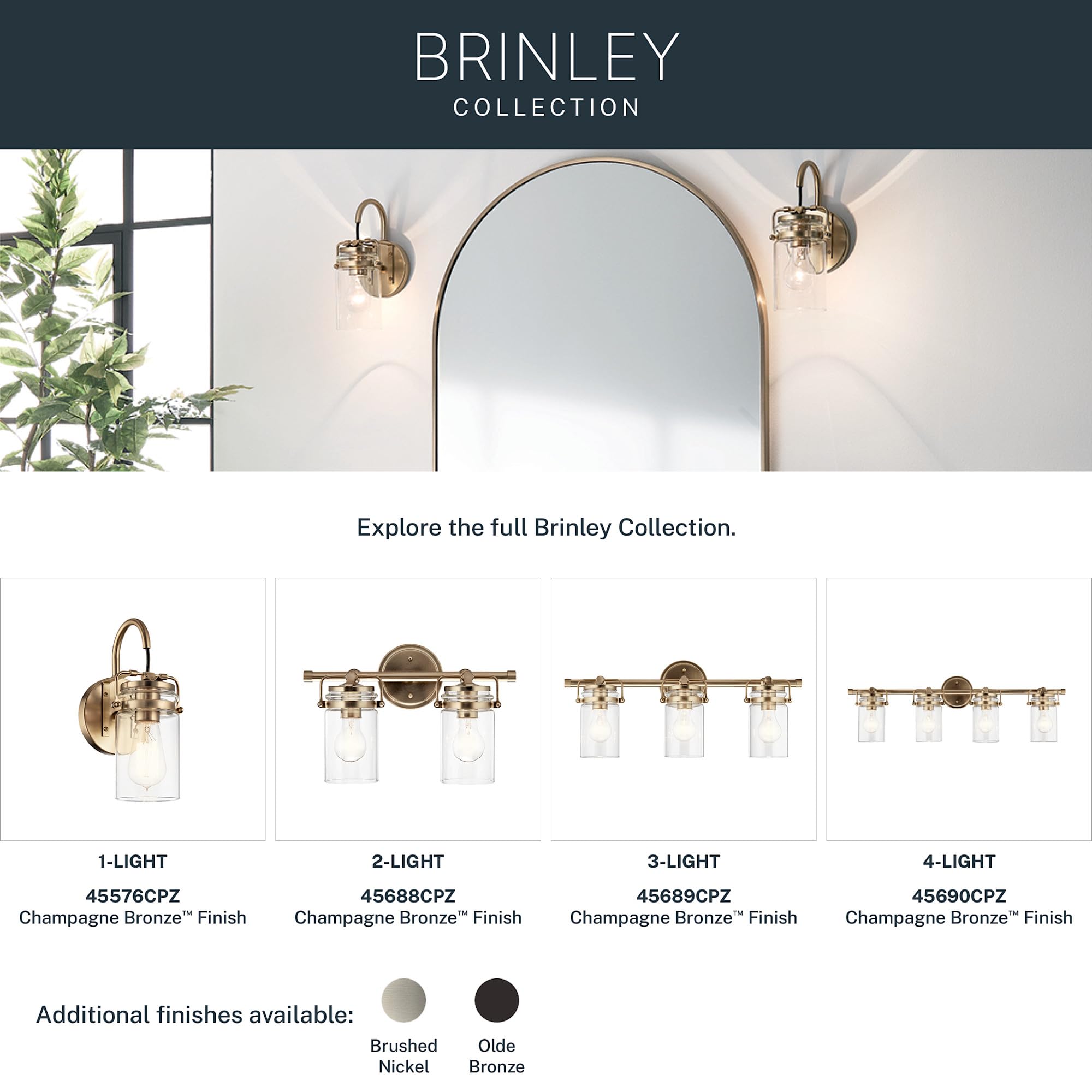 kichler-brinley-45576ni-1-light-wall-sconce-brushed-nickel-with-clear-mason-jar- image 6