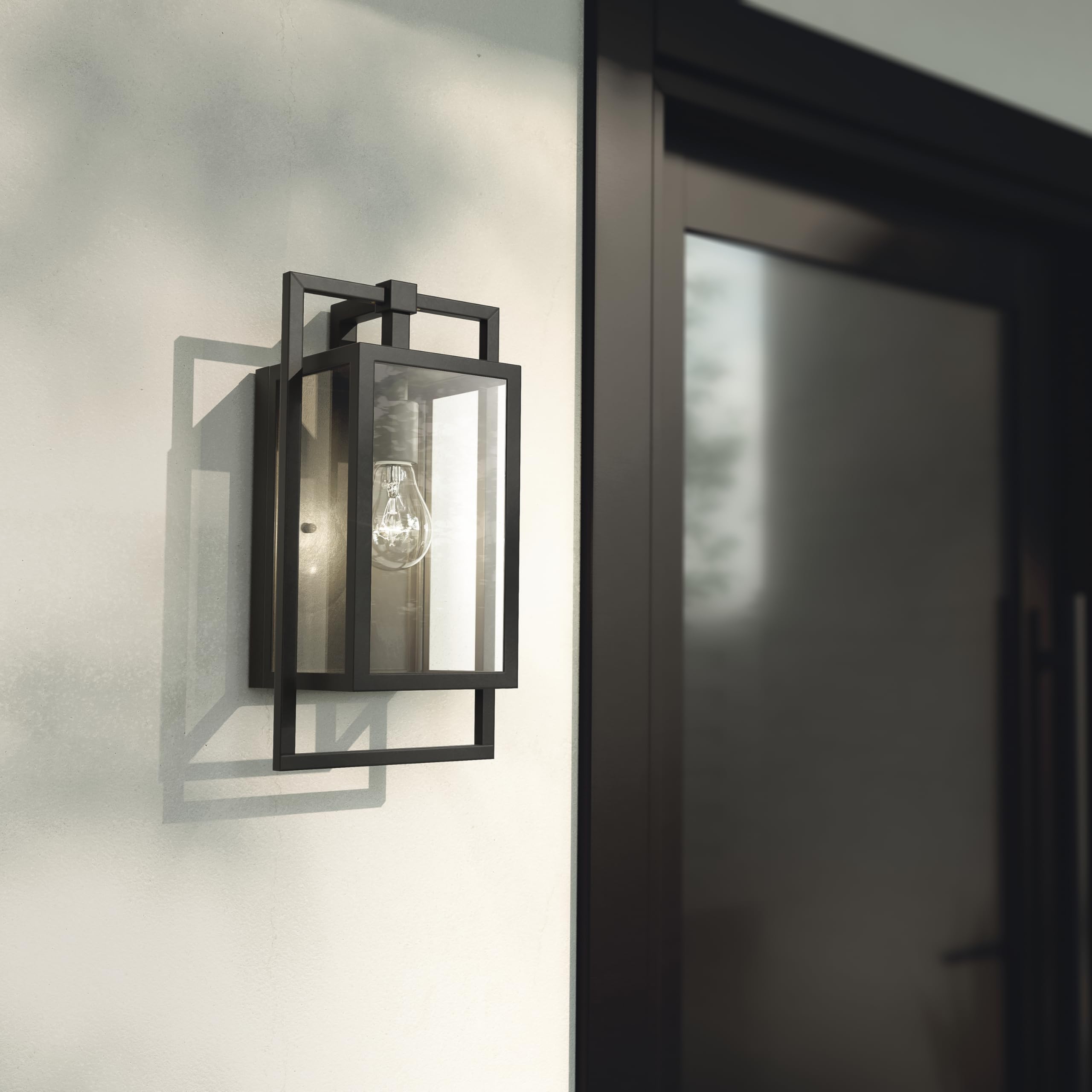 kichler-goson-20-outdoor-wall-light-in-black-1-light-modern-exterior-wall-lanter image 2