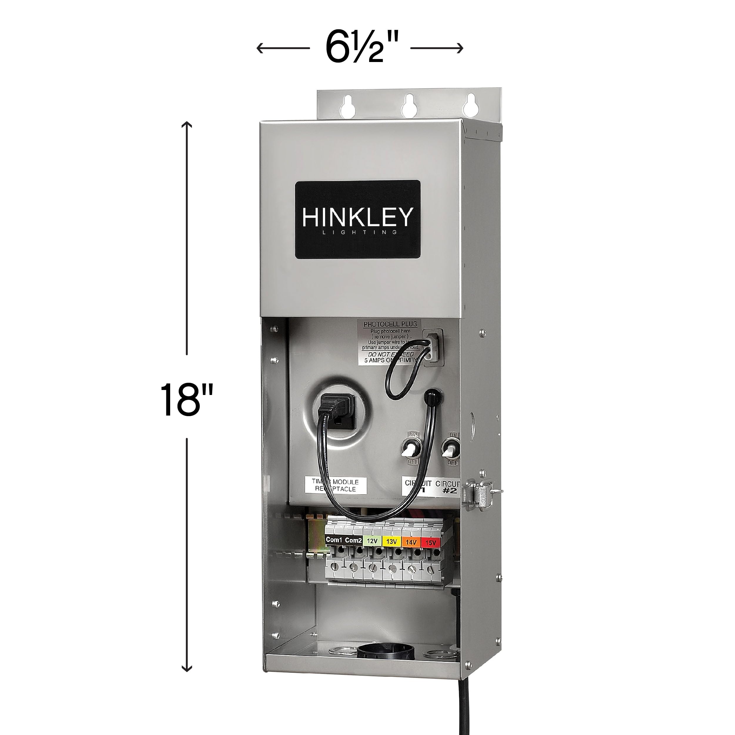 hinkley-0600ss-600-watt-landscape-transformer-stainless-steel-120v-ac-to-12v-ac- image 3
