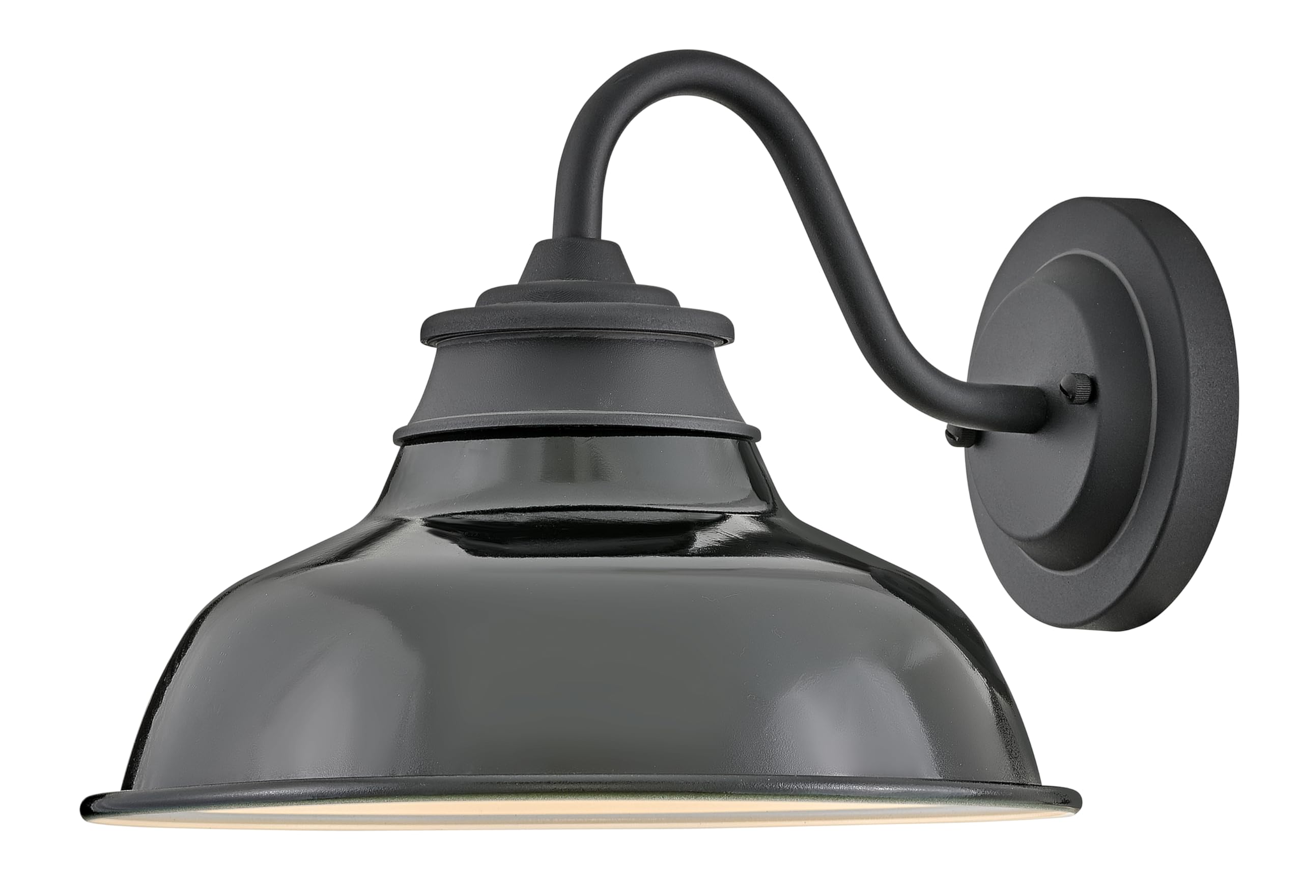 hinkley-wallace-small-gooseneck-barn-light-aluminum-industrial-warehouse-style-d image 1