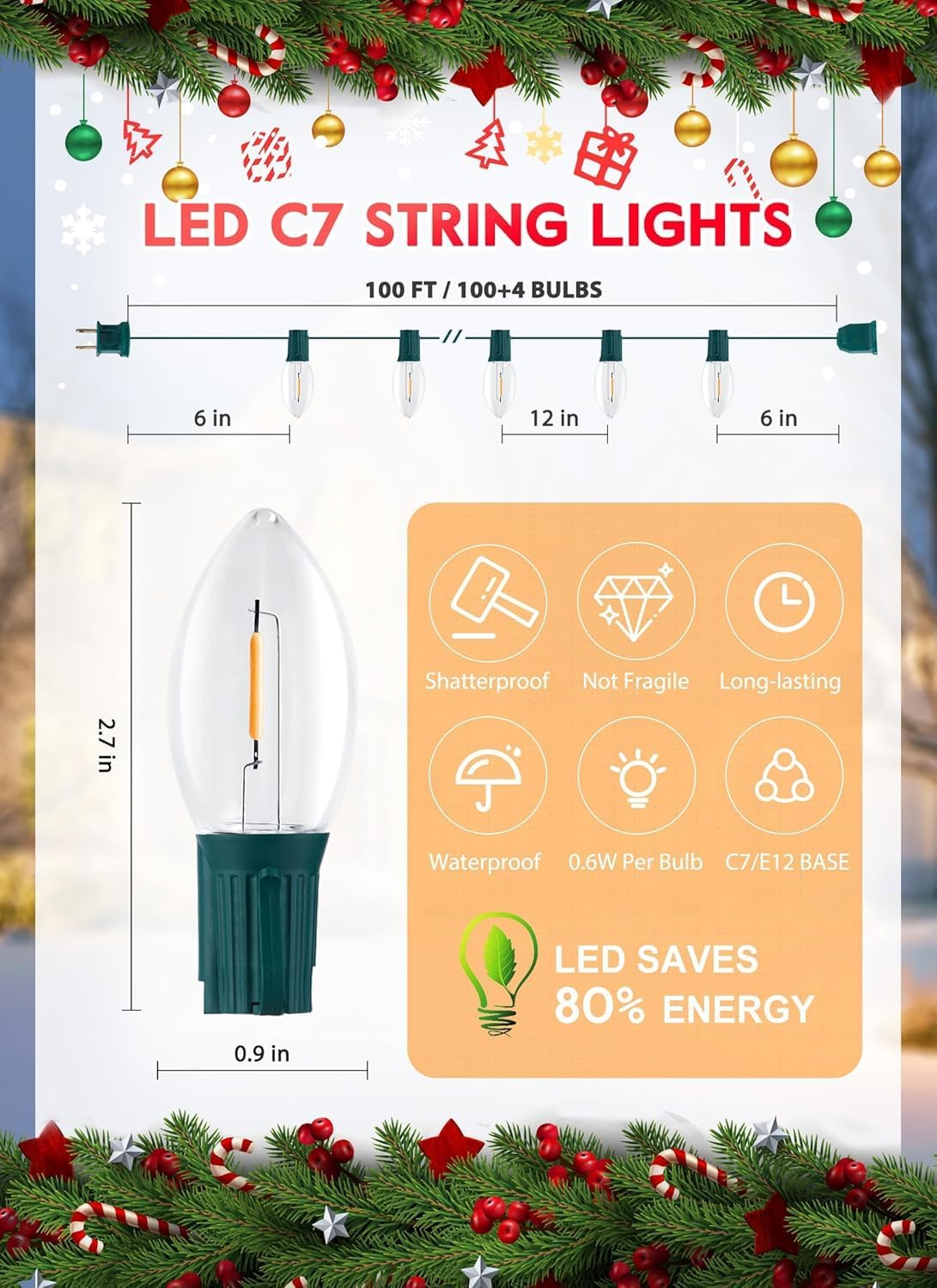 brightown-100ft-c7-led-string-lights-104-clear-bulbs-plug-in-indoor-outdoor-for- image 5
