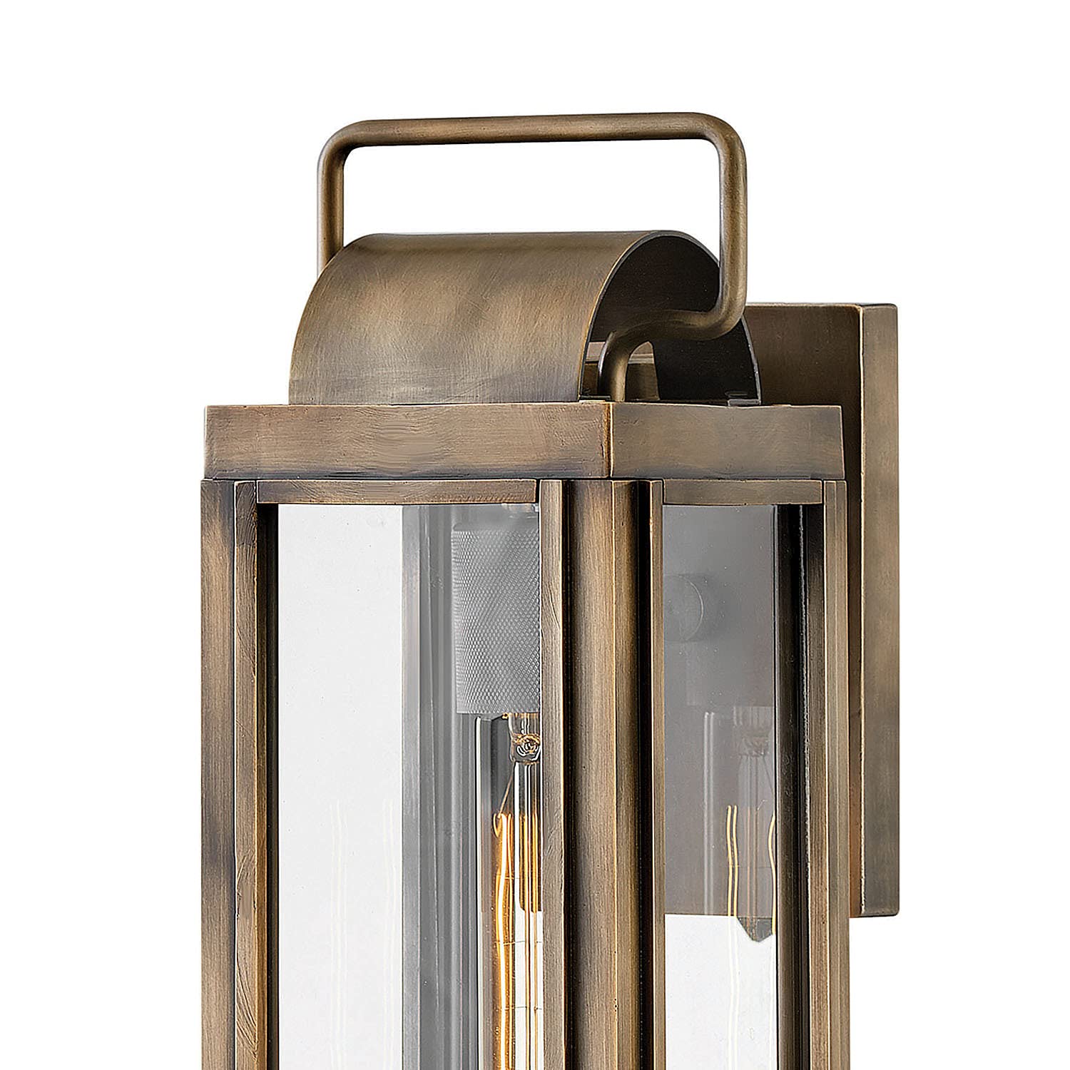 hinkley-sag-harbor-one-light-outdoor-small-wall-lantern-burnished-bronze-with-cl image 4