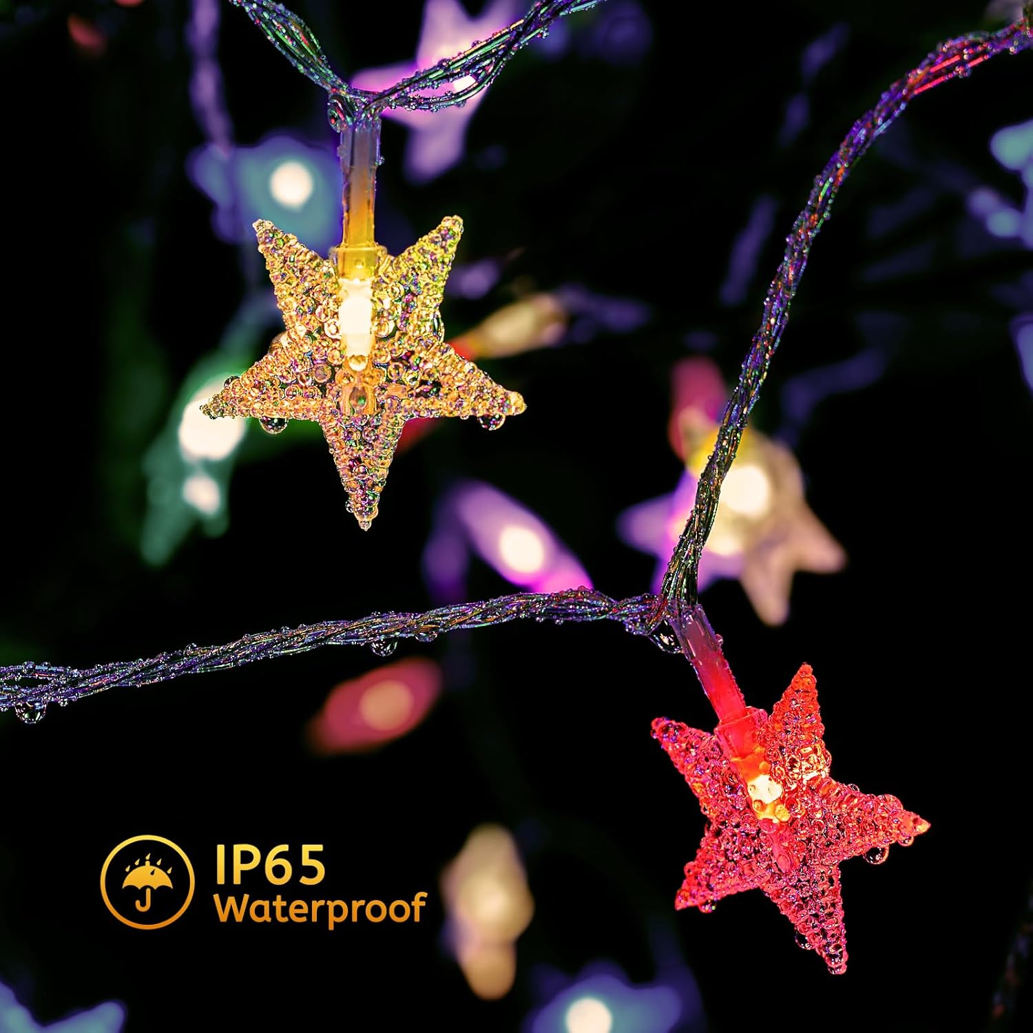 brightown-17ft-50-led-battery-operated-star-fairy-lights-with-remote-16-color-ch image 2