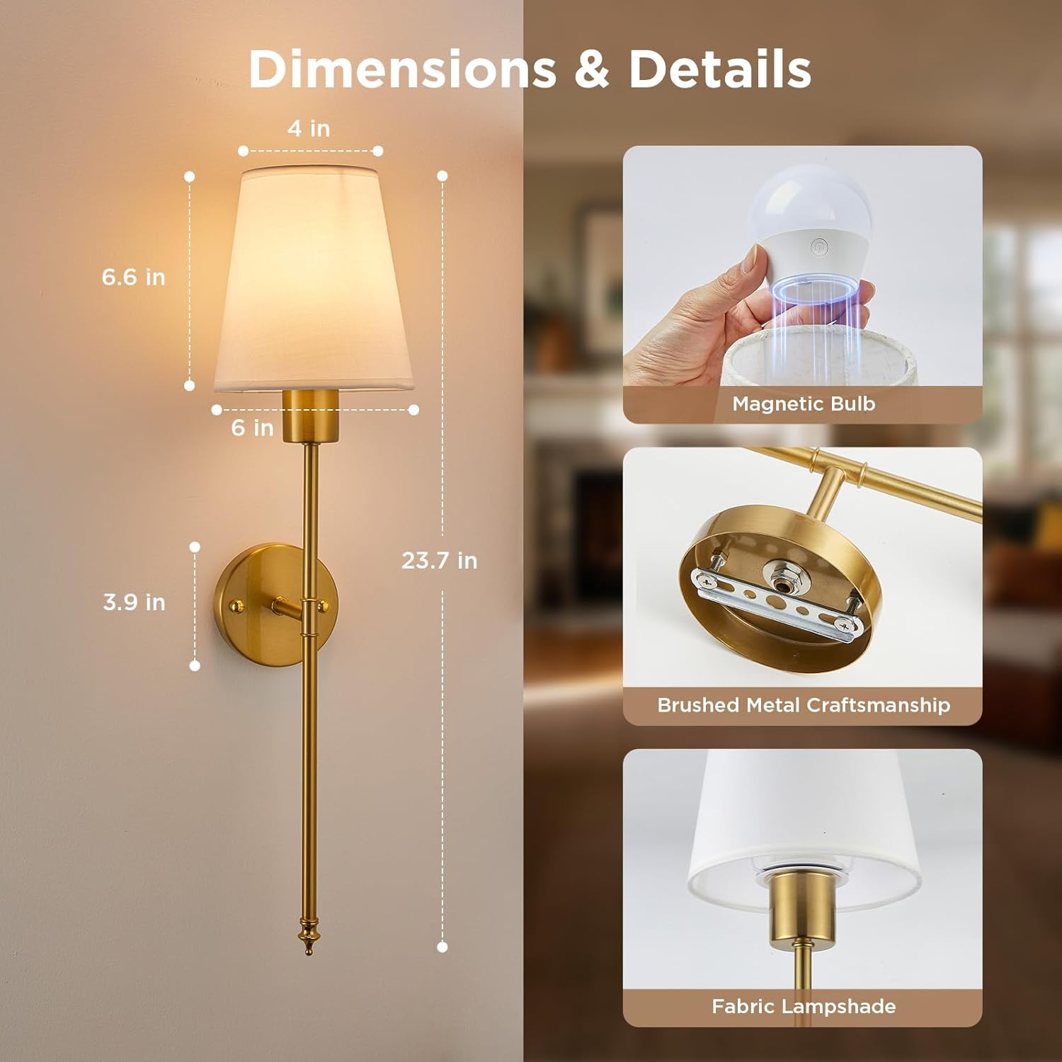 brightown-2-pack-battery-operated-wireless-rechargeable-wall-sconce-lamps-with-r image 7