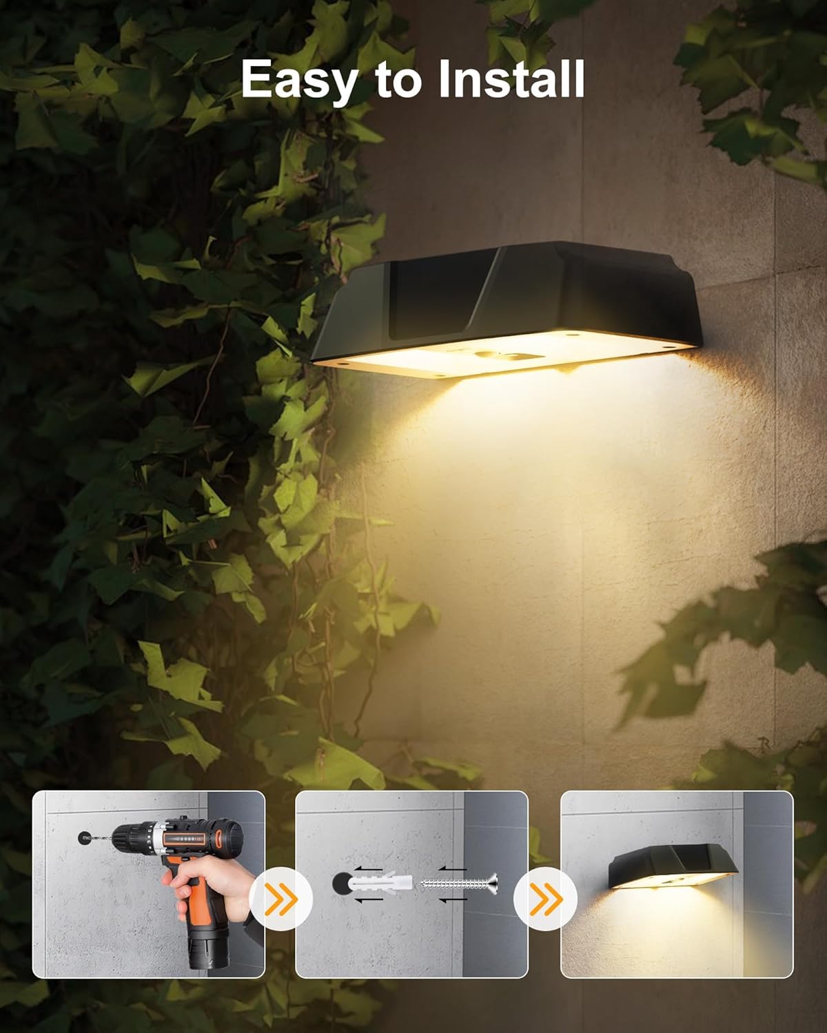 brightown-6-pack-solar-powered-warm-white-cool-white-7-rgb-colors-fence-deck-lig image 5