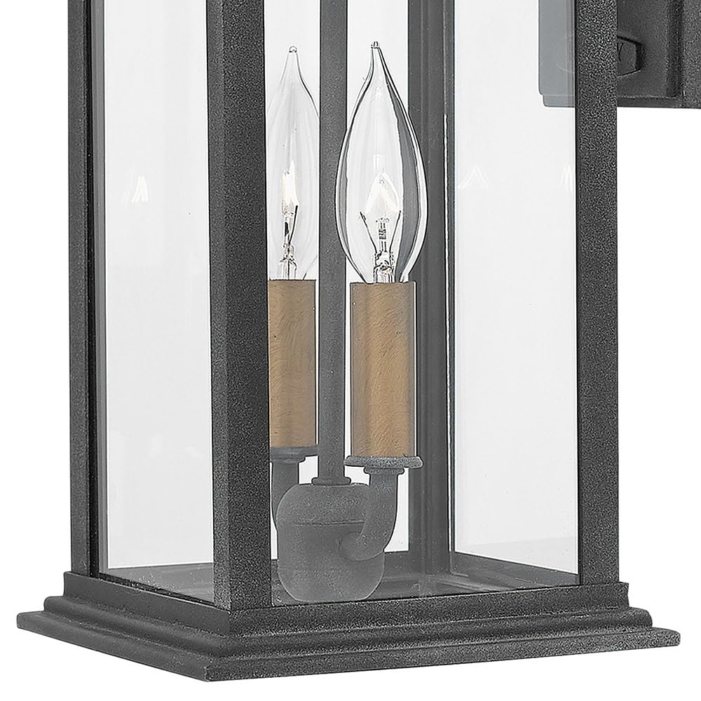 hinkley-adair-20-2-light-led-outdoor-wall-lantern-aged-zinc-with-heritage-brass- image 4