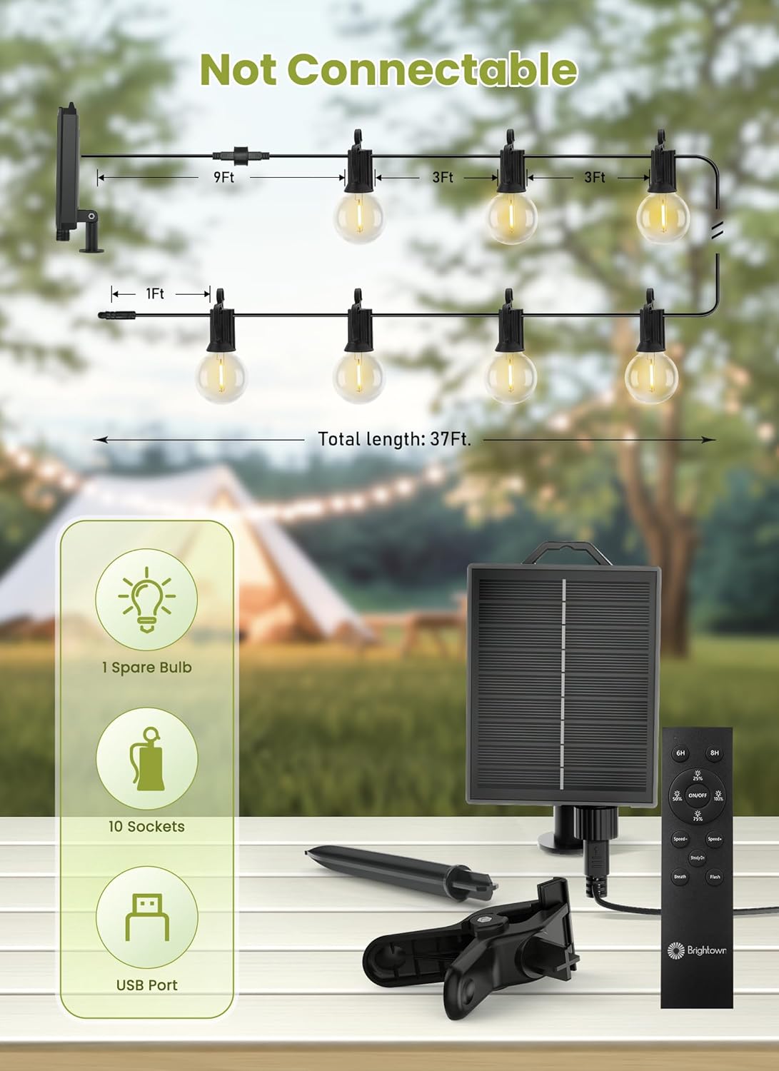 brightown-37ft-solar-powered-g40-10-led-bulbs-string-lights-for-patio-garden-caf image 5