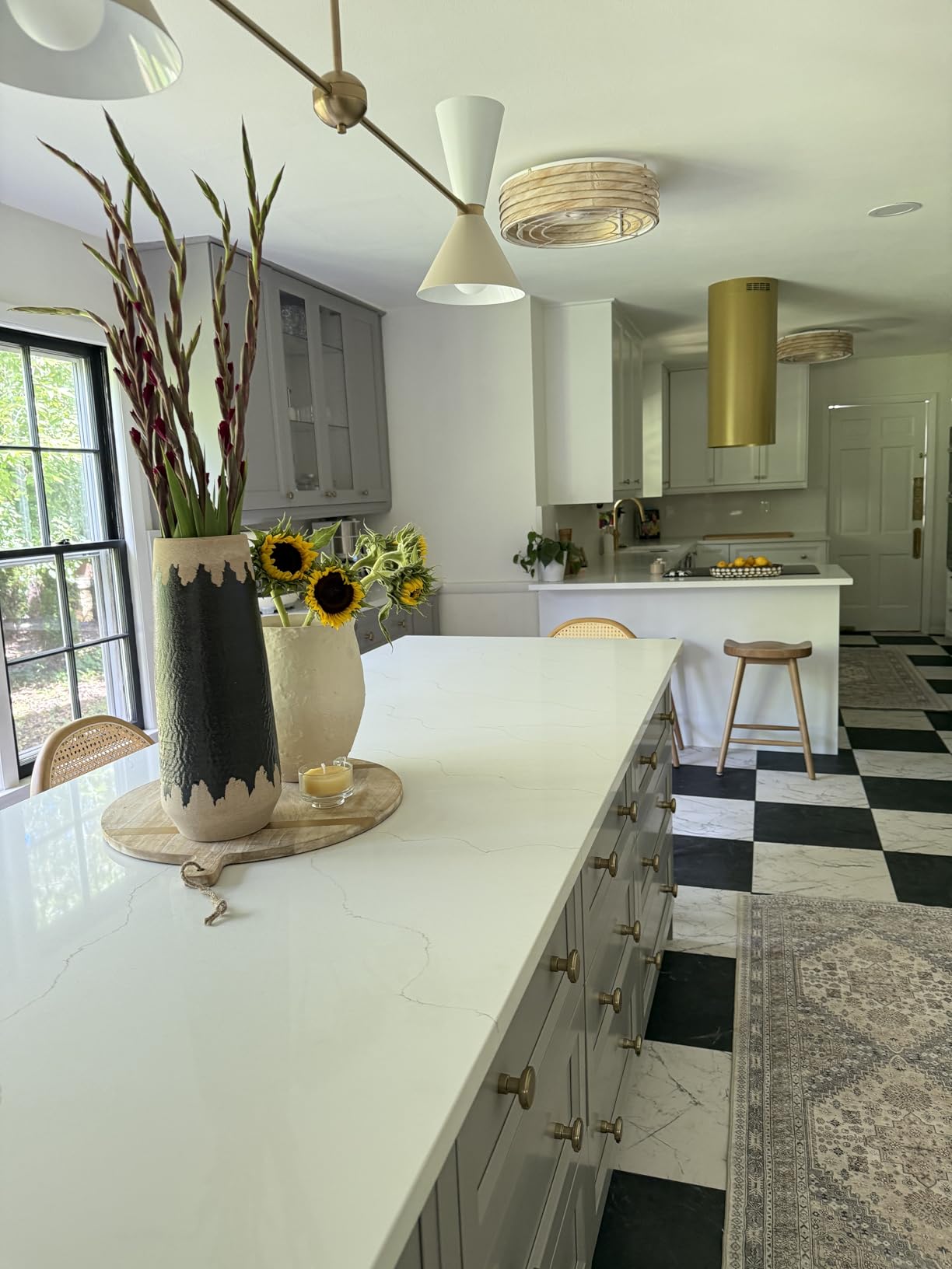 Perfect over our kitchen island