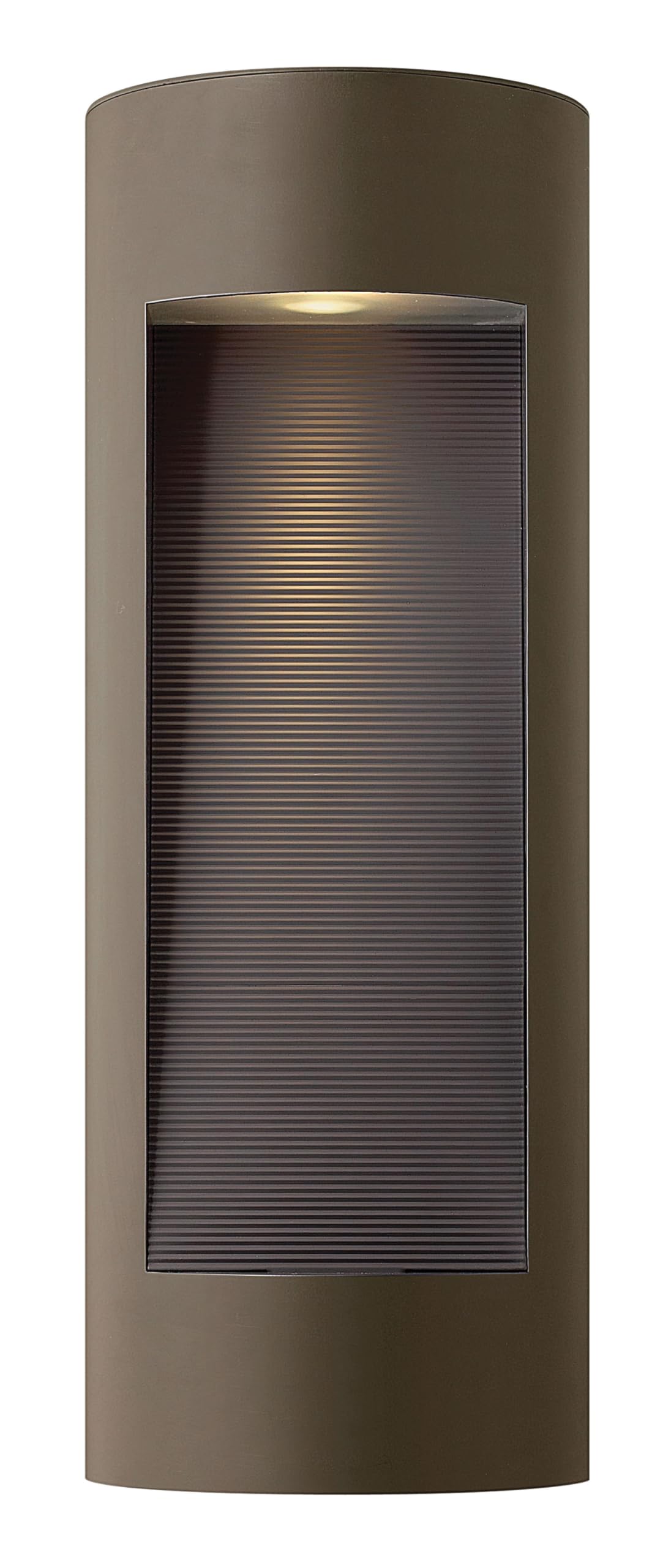 hinkley-luna-large-wall-mount-outdoor-lantern-with-integrated-led-bronze-finish image 1