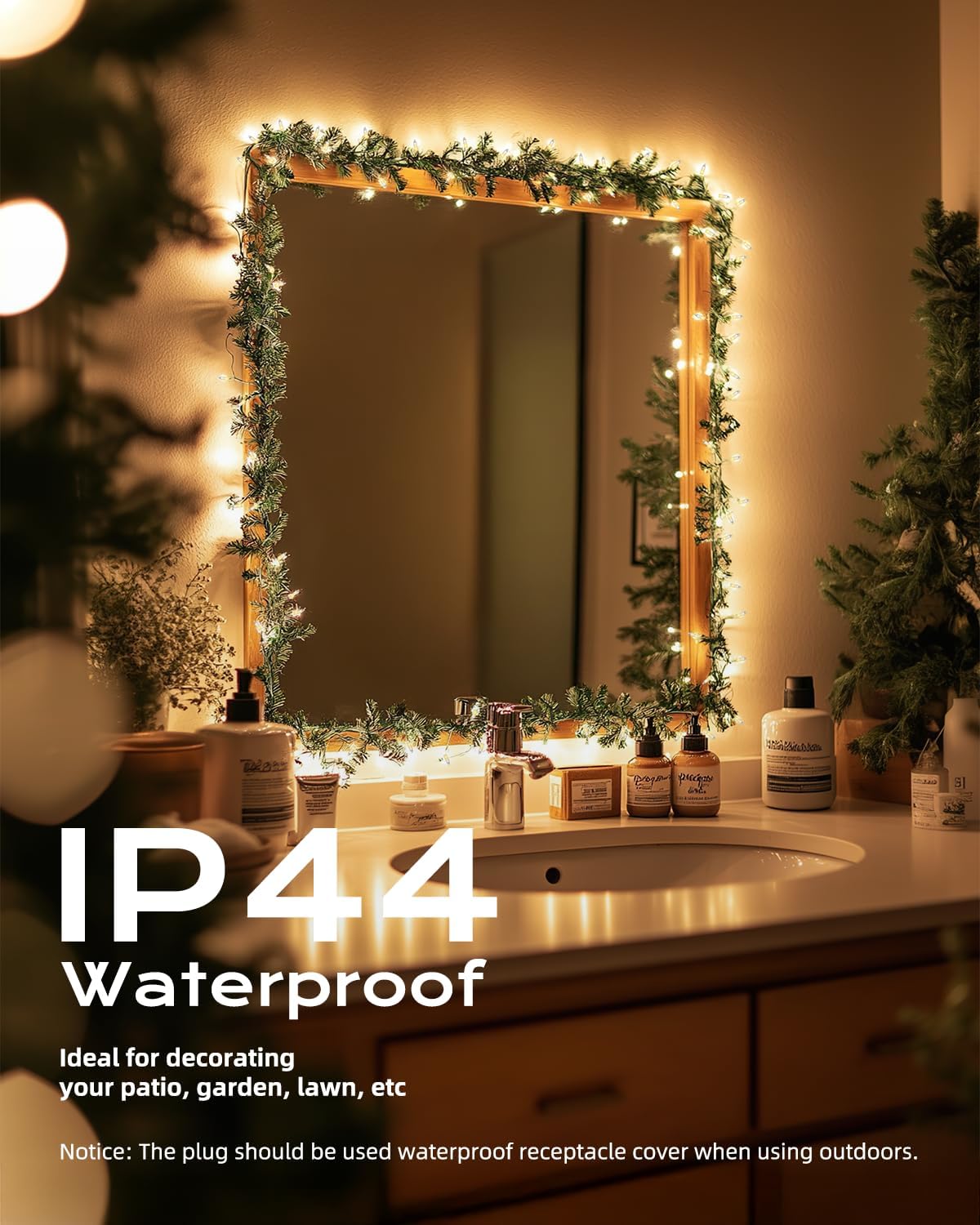 brightown-20ft-100-led-plug-in-clear-mini-incandescent-bulbs-string-light-for-ch image 4