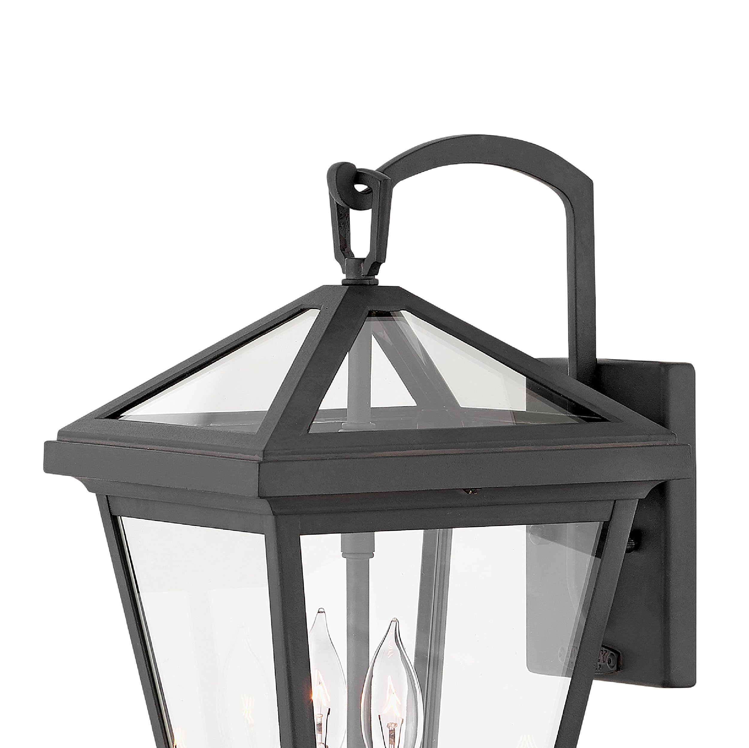 hinkley-alford-place-medium-wall-mount-lantern-museum-black-die-cast-aluminum image 4