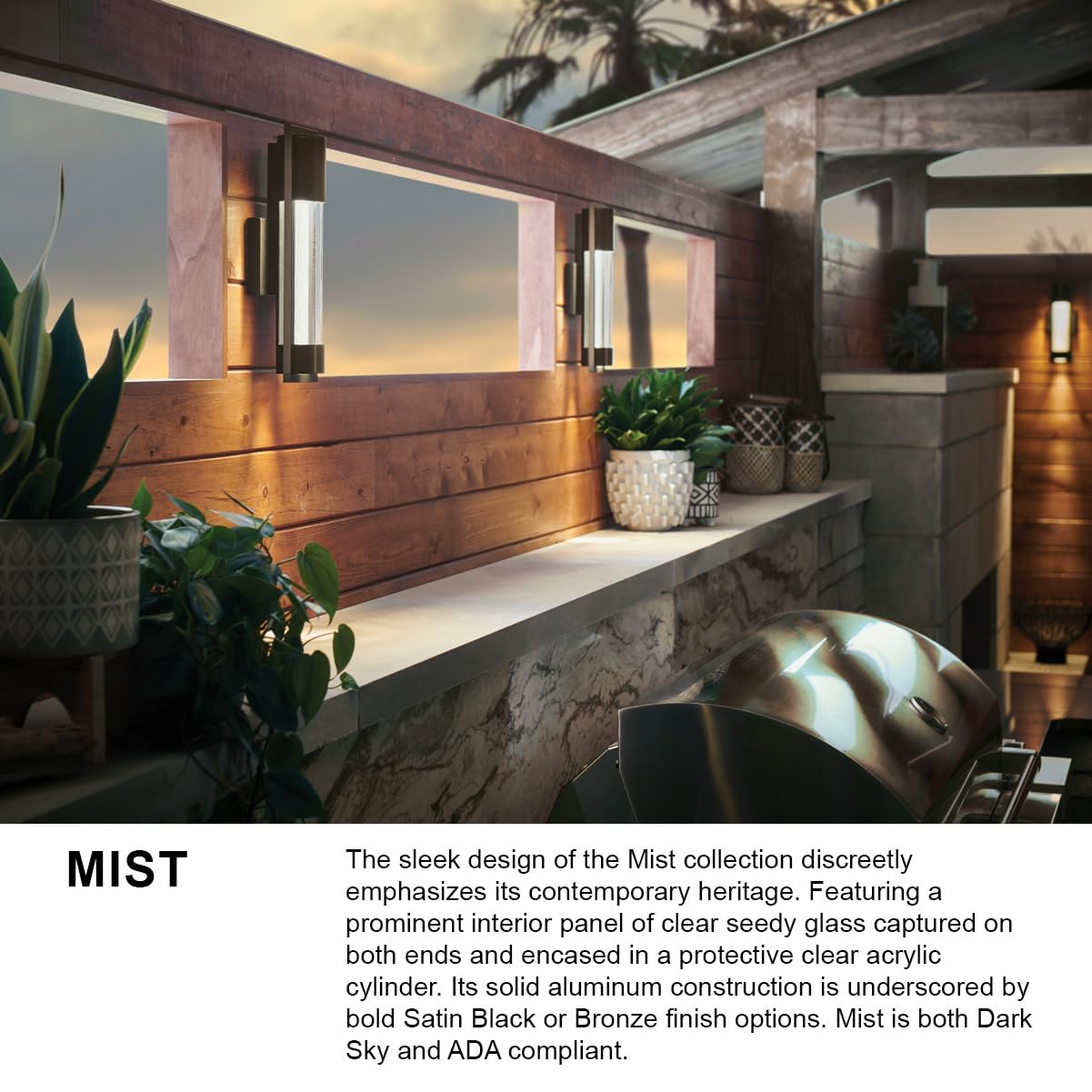 hinkley-mist-medium-wall-mount-outdoor-lantern-satin-black-aluminum-dark-sky-gu1 image 5