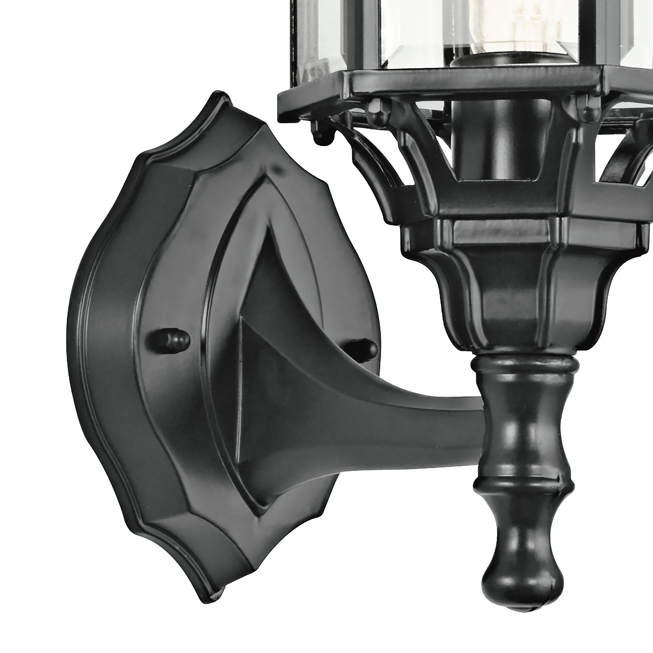 kichler-chesapeake-outdoor-wall-sconce-black-49255bk-coastal-die-cast-aluminum-w image 7